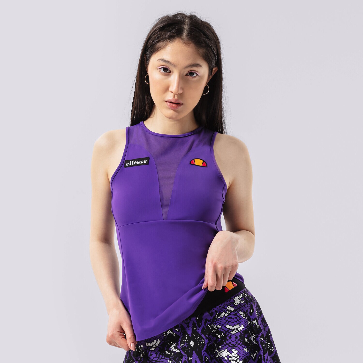 Femei tricou ELLESSE TOP ELLARIA VEST PRPL SCK12306305 Violet