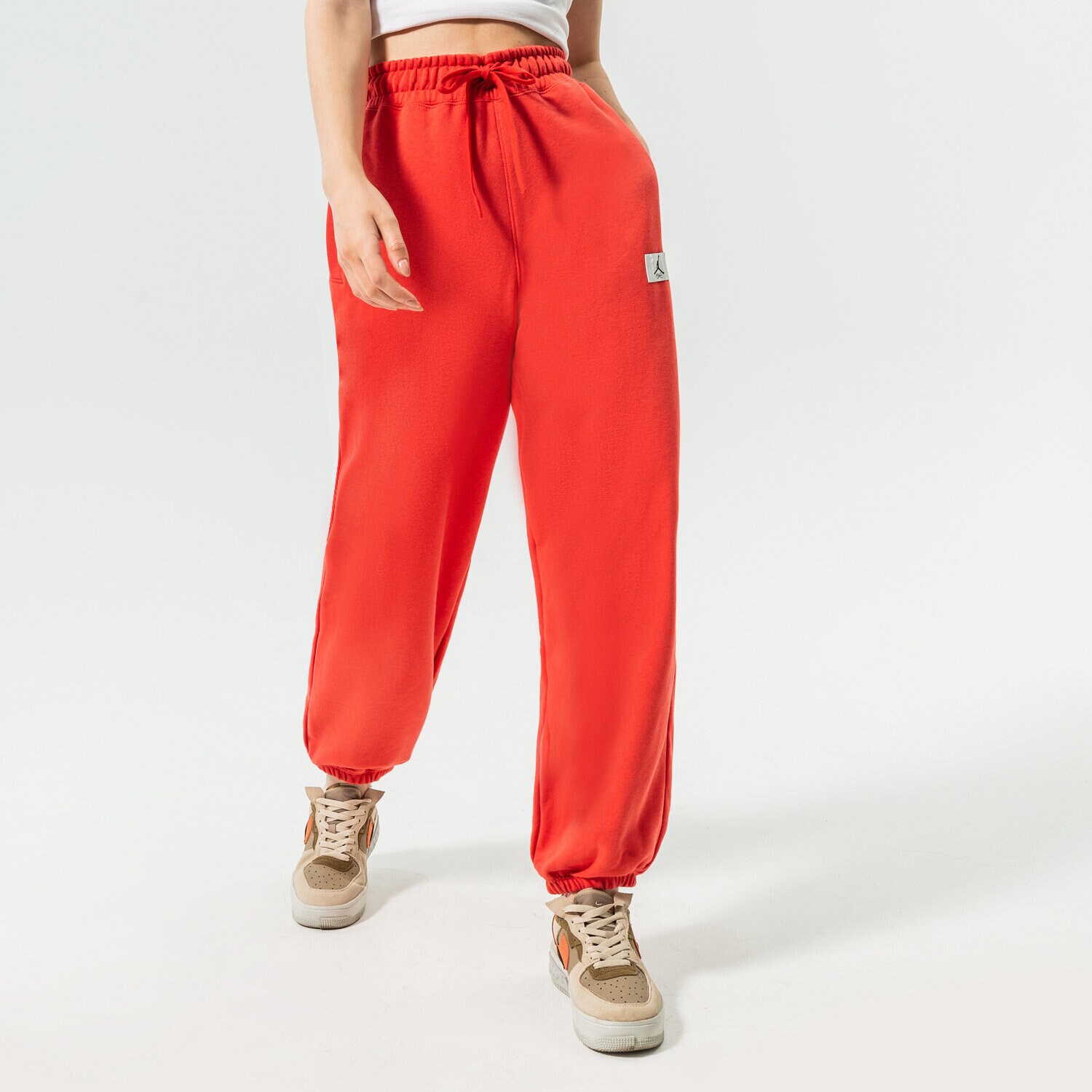 Femei pantaloni JORDAN PANTALONI W J FLT FLC PANT DQ4607-605 Roșu