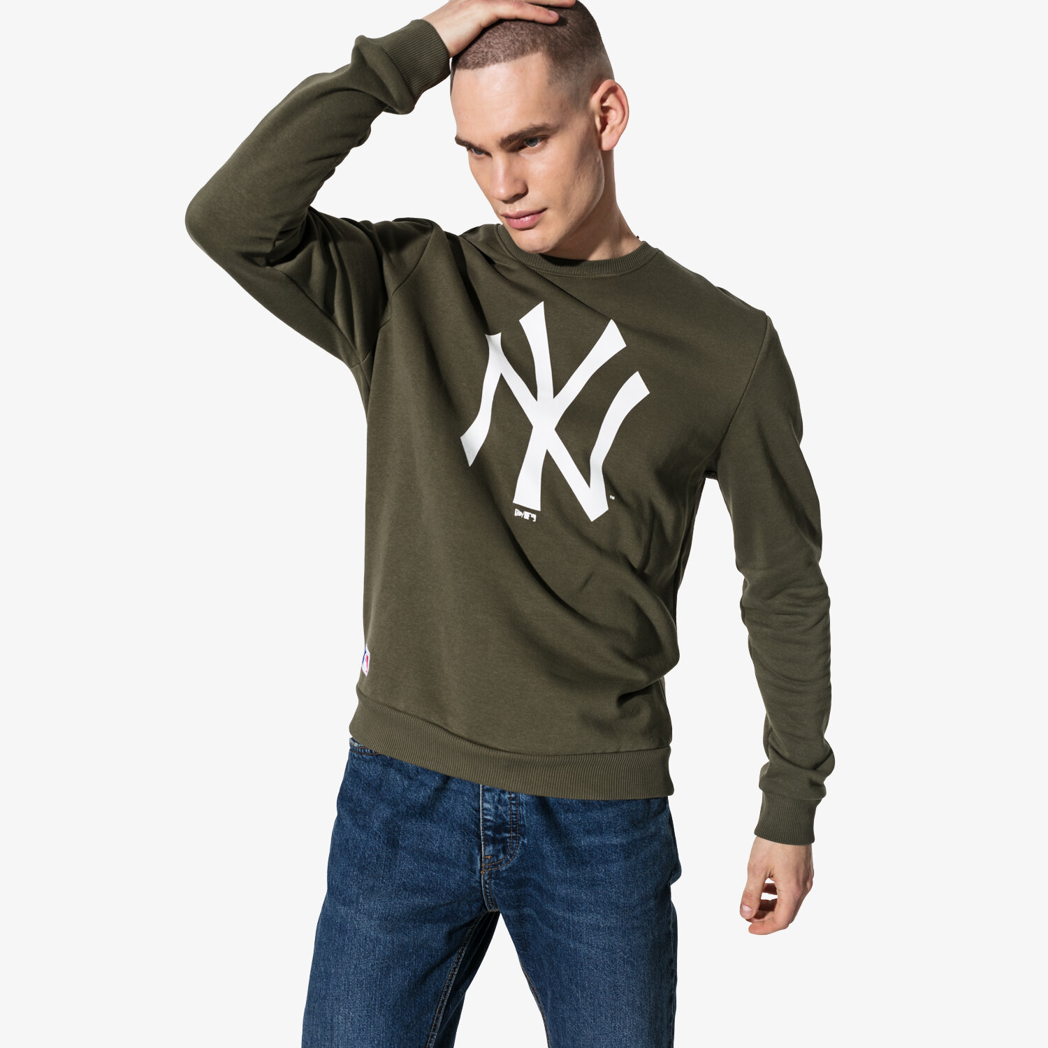 Bărbați bluză NEW ERA BLUZĂ MLB NYY KHAKI NEW YORK YANKEES WHI 11863702 Kaki