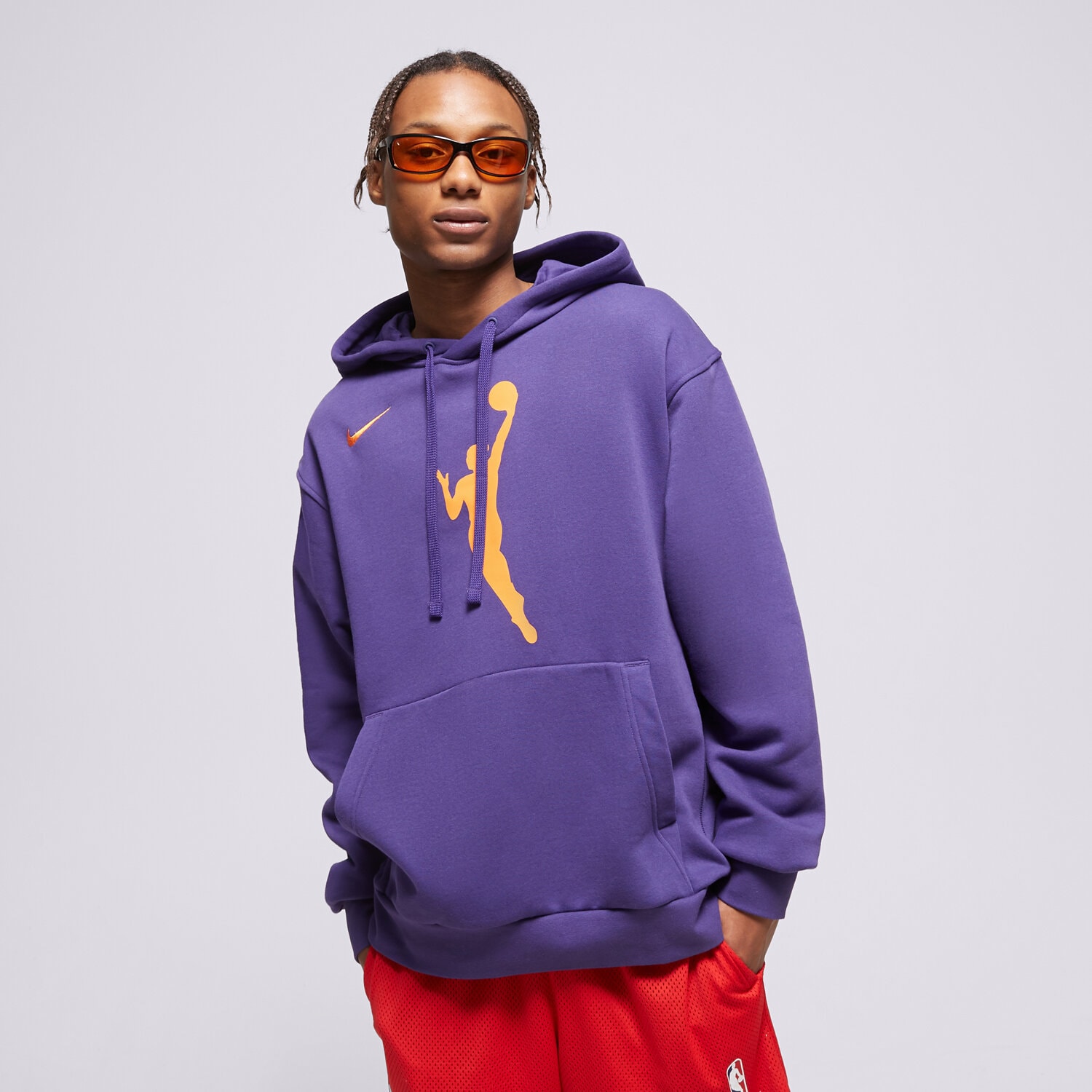 Bărbați bluză NIKE BLUZĂ CU GLUGĂ WNBA M NK PO FLC ESSNTL W13 NBA DR9596-566 Albastru