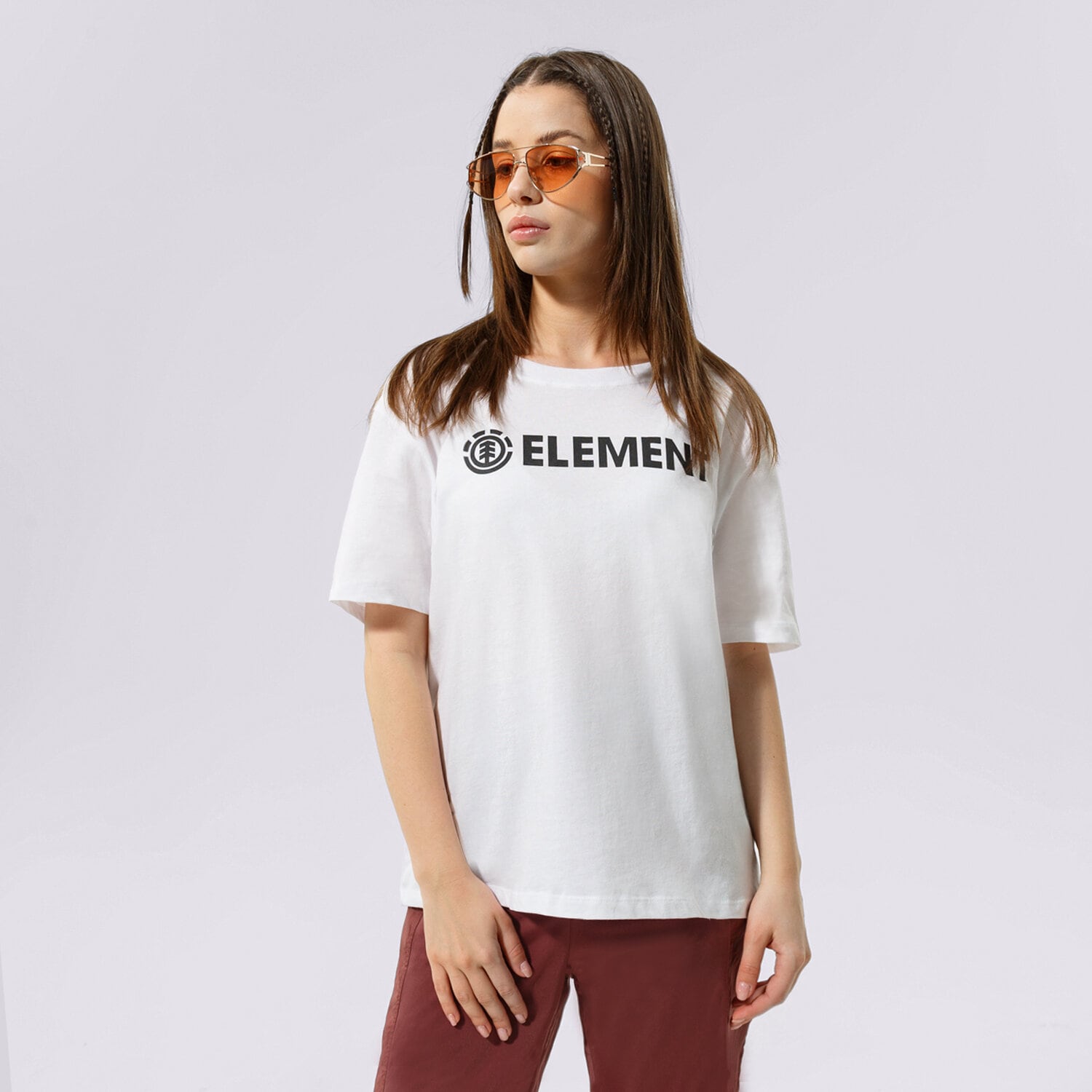 Femei tricou ELEMENT TRICOU ELEMENT LOGO SS W W3SSB7-3904 Alb