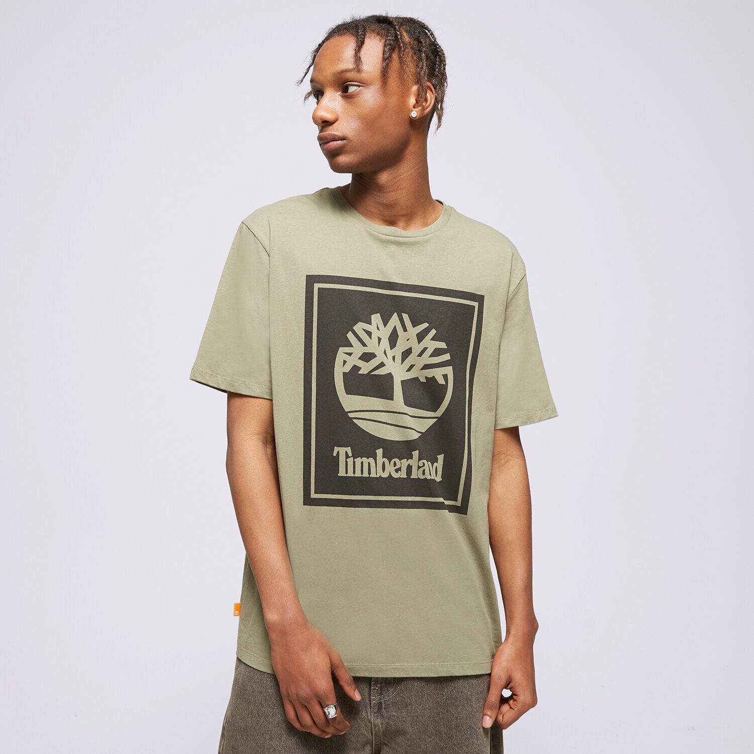 Bărbați tricou TIMBERLAND TRICOU SS FRONT STACK TB0A6CBTCN81 Kaki