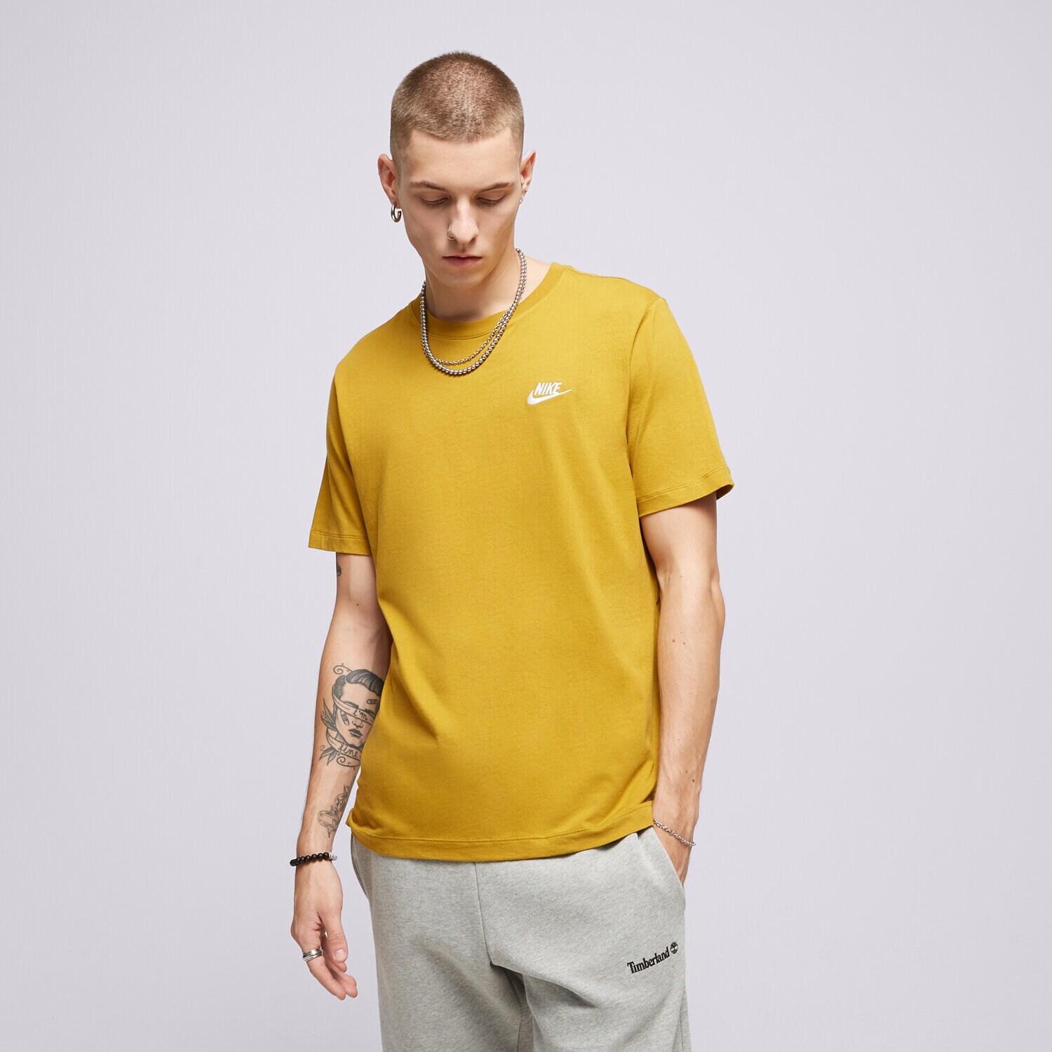 Bărbați tricou NIKE TRICOU SPORTSWEAR CLUB AR4997-716 Galben Muștar