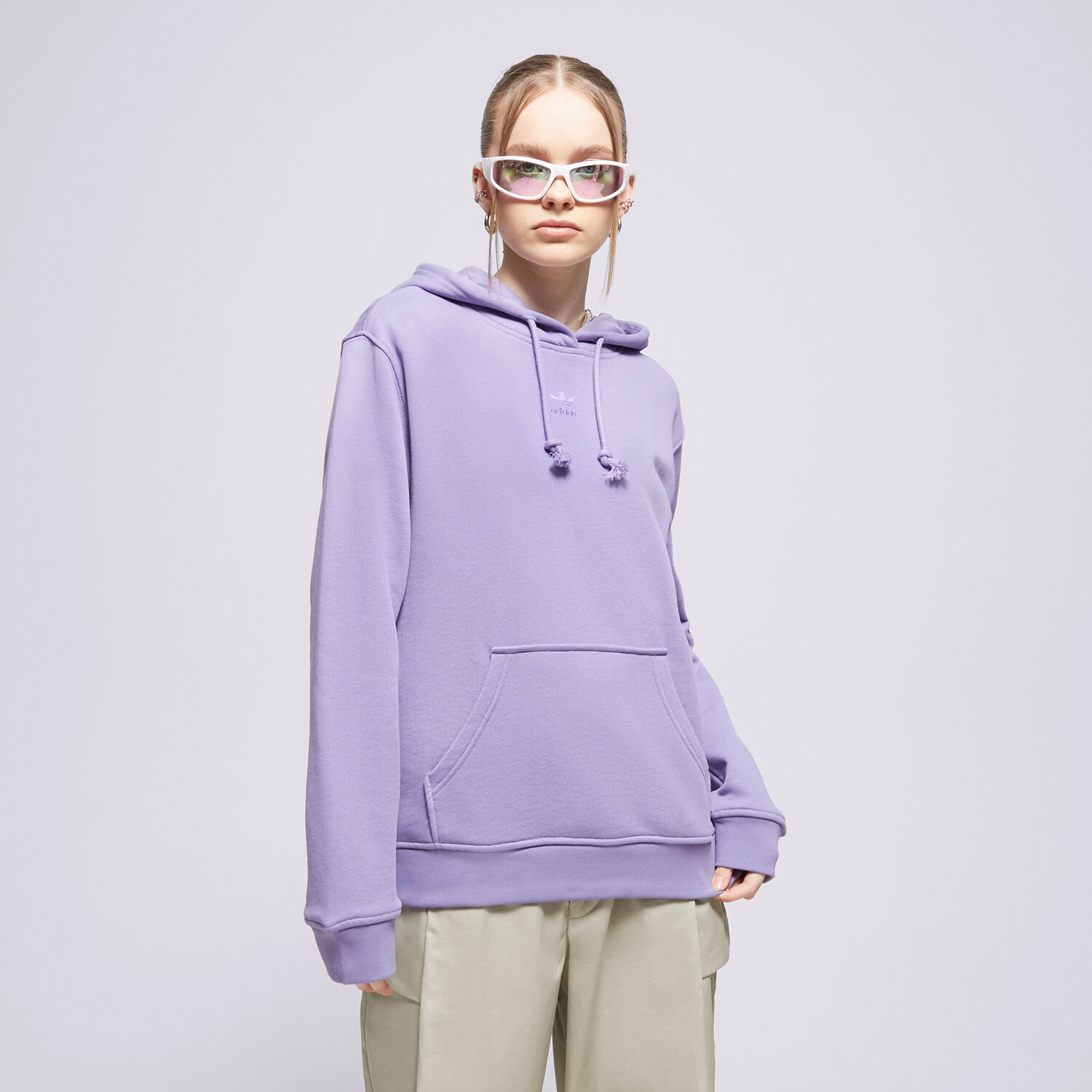 Femei bluză ADIDAS BLUZĂ CU GLUGĂ HOODIE IA6431 Albastru