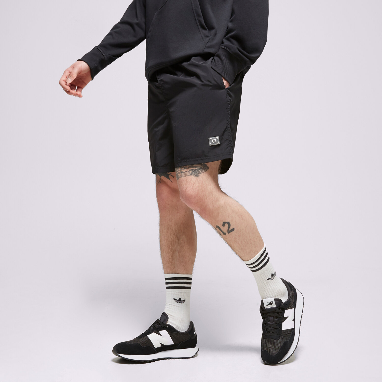 Femei pantaloni scurți CONFRONT PANTALONI SCURȚI SWIM BLACK CF123SZM07006 Negru