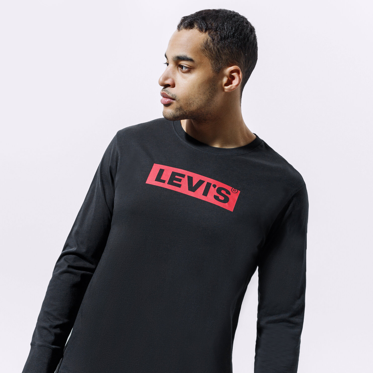 Bărbați tricou LEVI'S TRICOU RELAXED LS GRAPHIC TEE 16139-0042 Negru