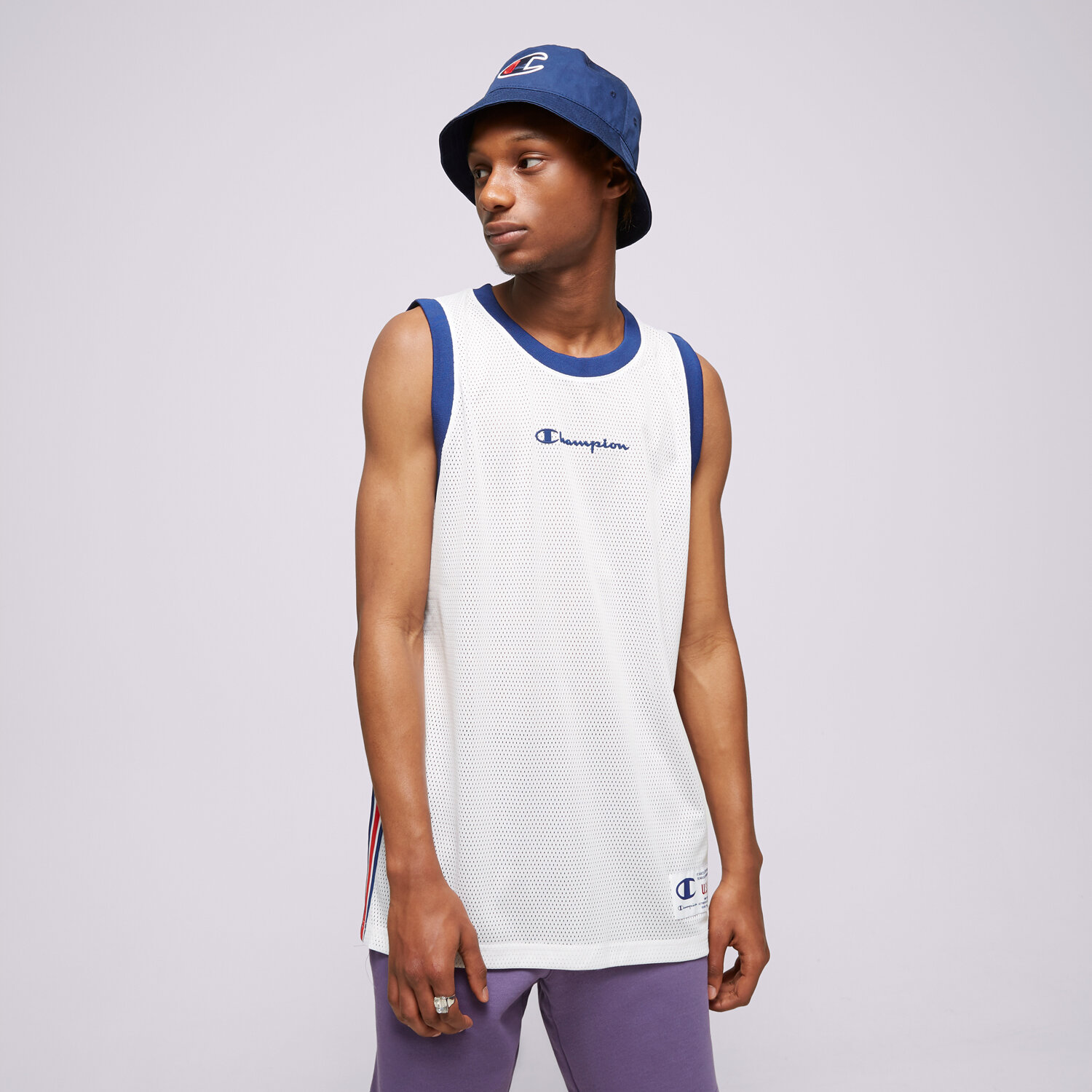 Bărbați tricou CHAMPION MAIOU MAIOU TOP 218769WW001 Alb