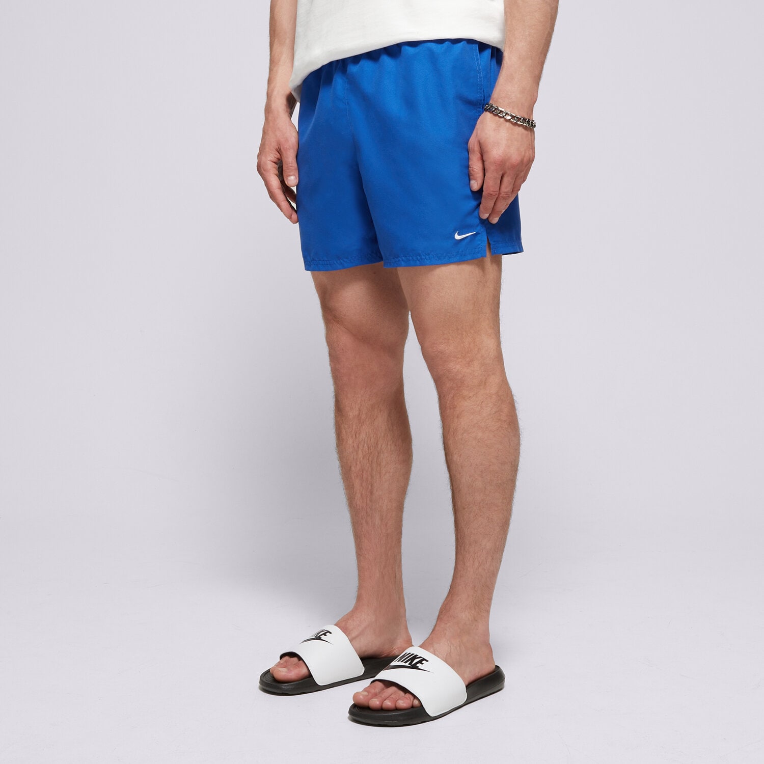 Femei pantaloni scurți NIKE SWIM PANTALONI SCURȚI ESSENTIAL 5" NESSA560-494 Albastru