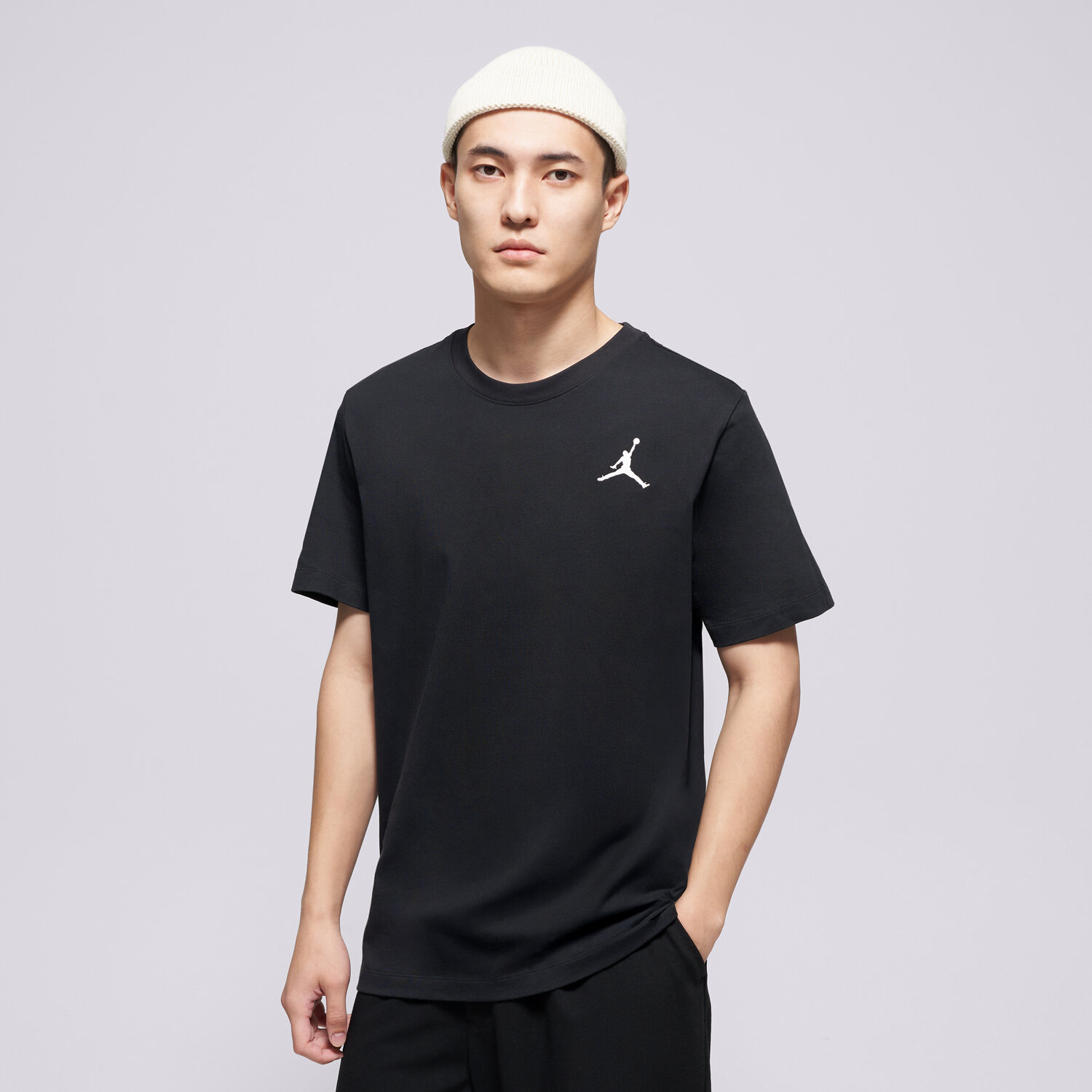 Bărbați tricou JORDAN TRICOU M J JUMPMAN EMB SS CREW DC7485-010 Negru