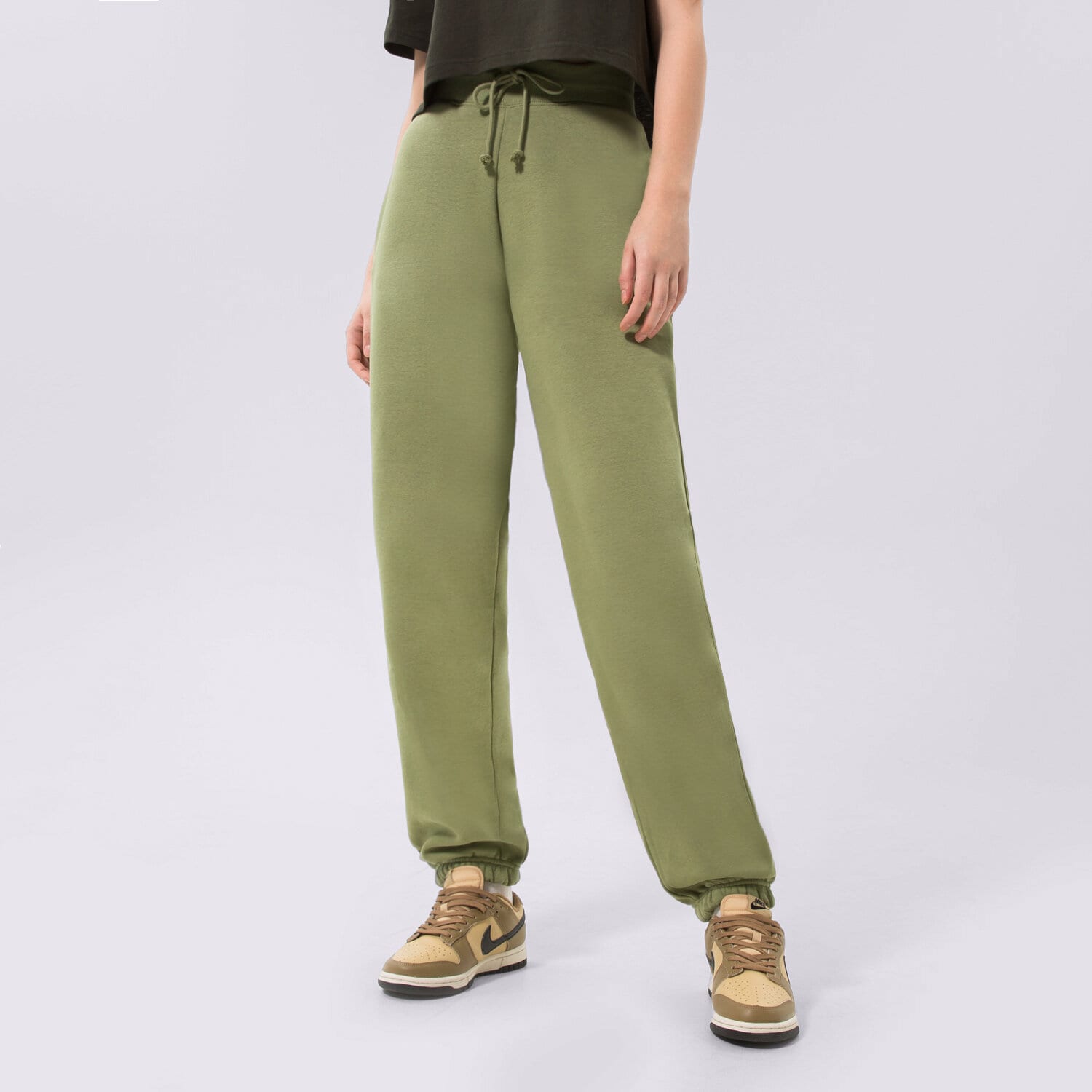 Femei pantaloni NIKE PANTALONI  W NSW PHNX FLC HR OS PANT DQ5887-334 Verde
