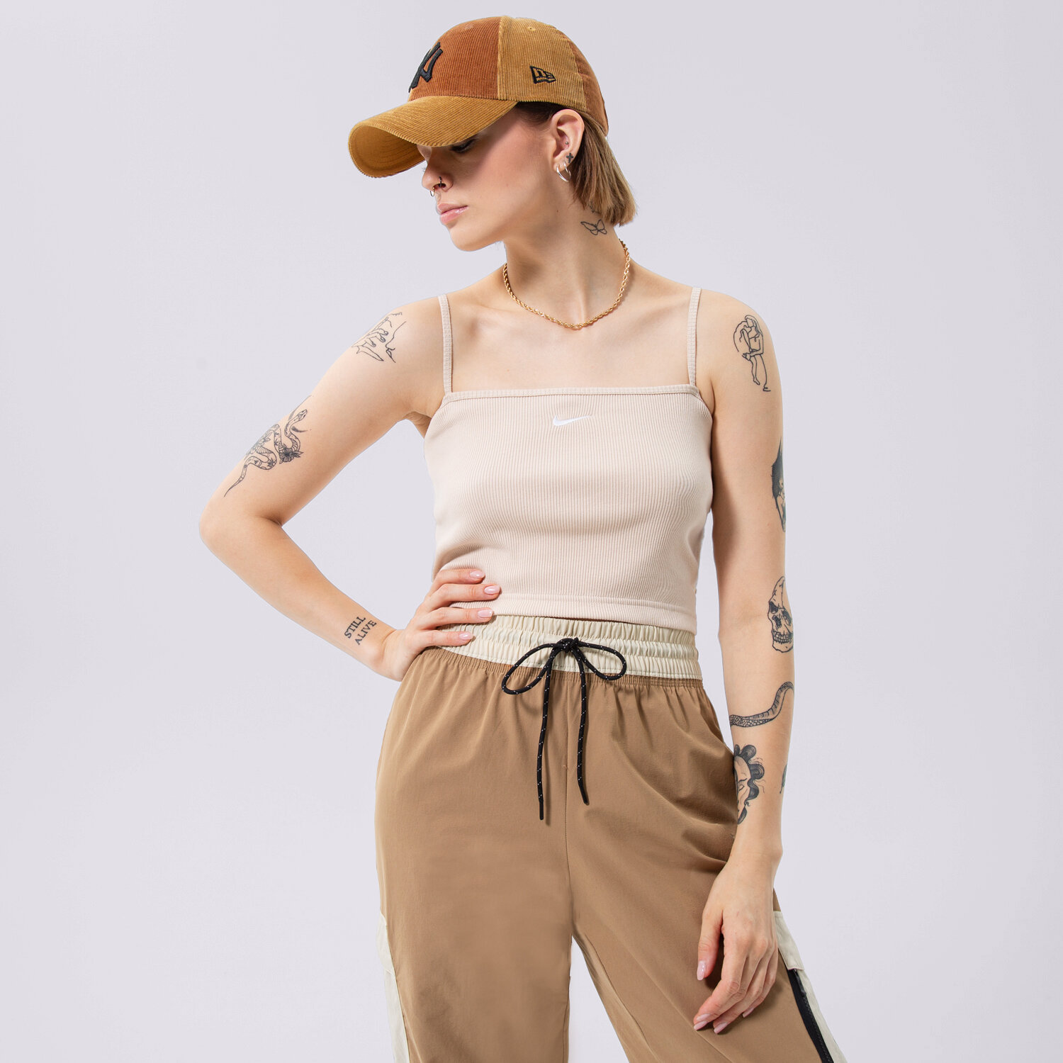Femei tricou NIKE TOP DM6737-126 Bej