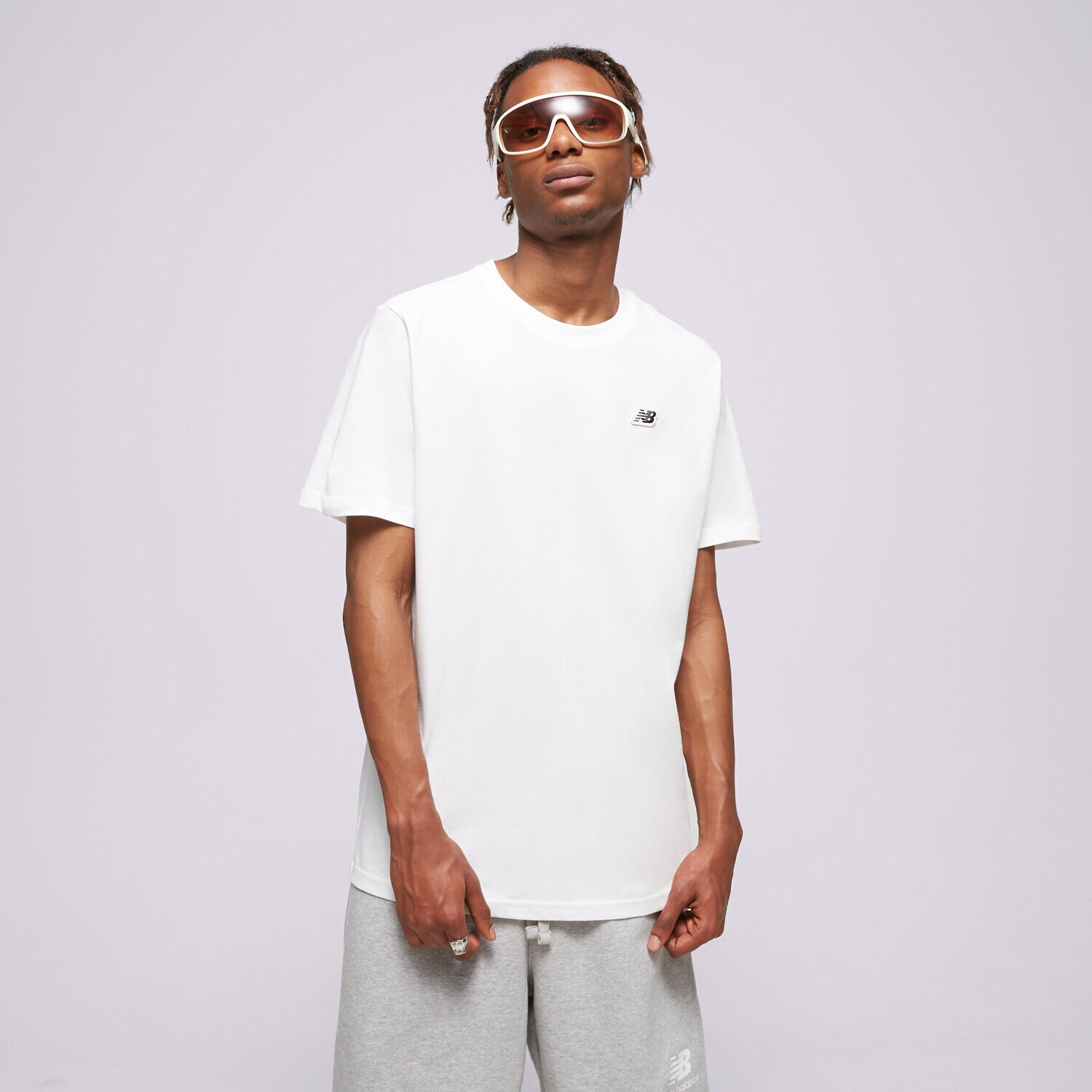 Bărbați tricou NEW BALANCE TRICOU SMALL PACK TEE MT23600WT Alb