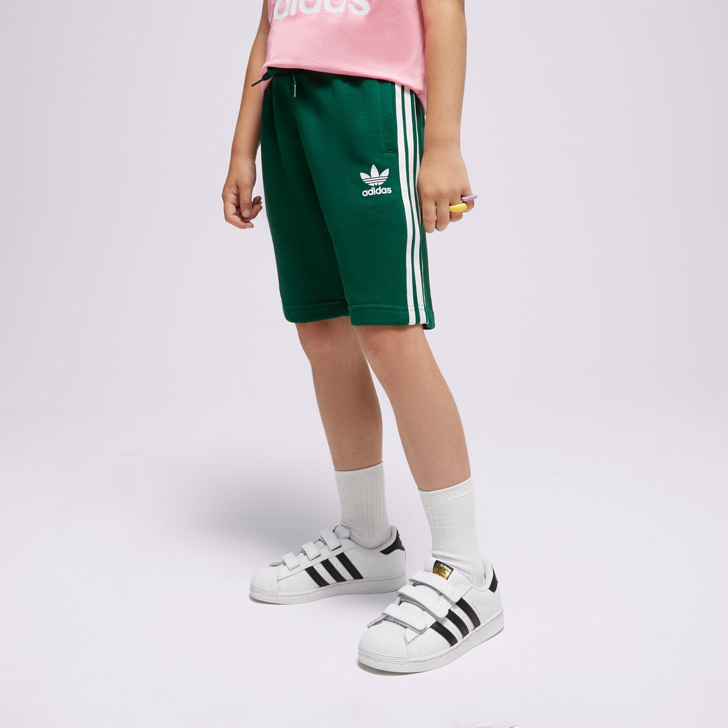 Pantaloni scurți și rochii pentru copii ADIDAS PANTALONI SCURȚI SHORTS BOY IC3117 Verde