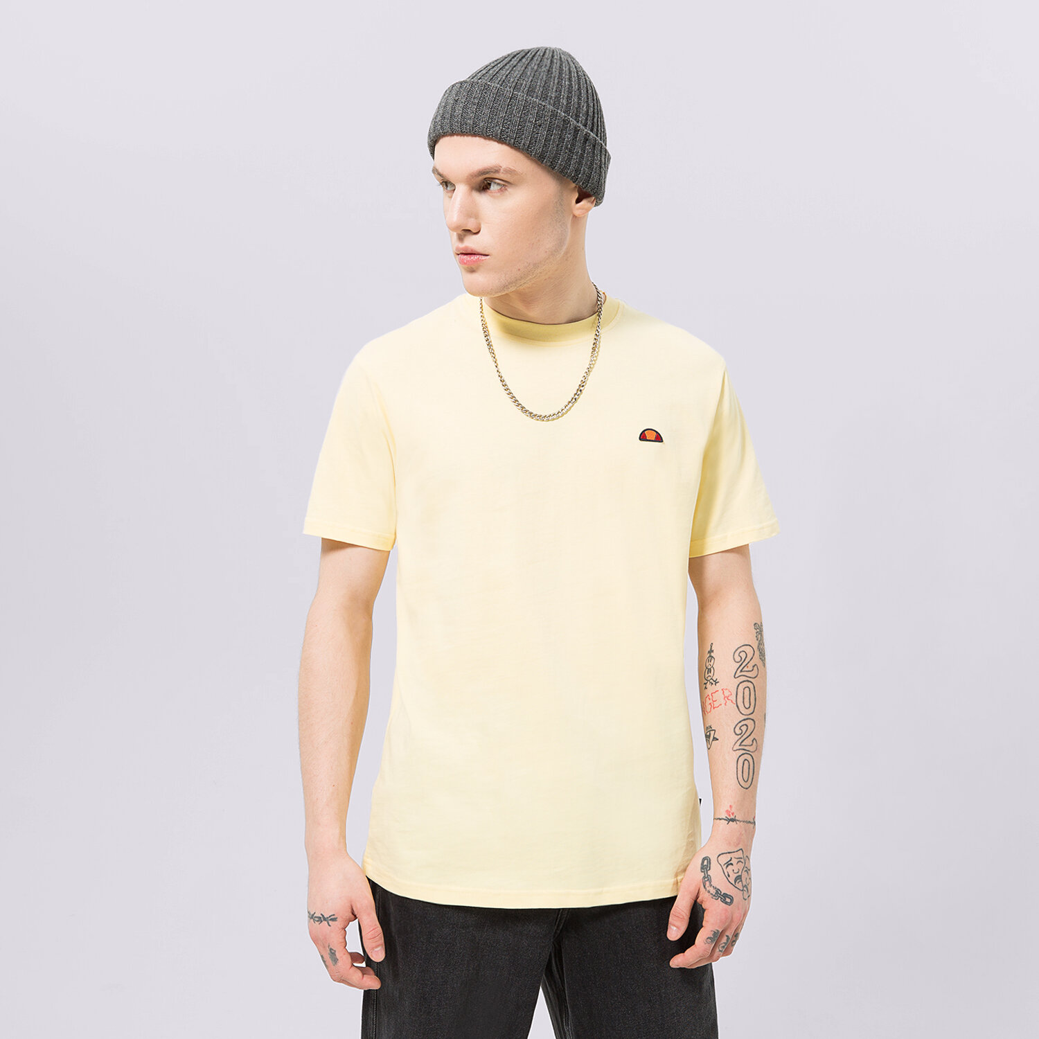 Bărbați tricou ELLESSE TRICOU AZZINA LIGHT YELLOW SMG19603603 Galben