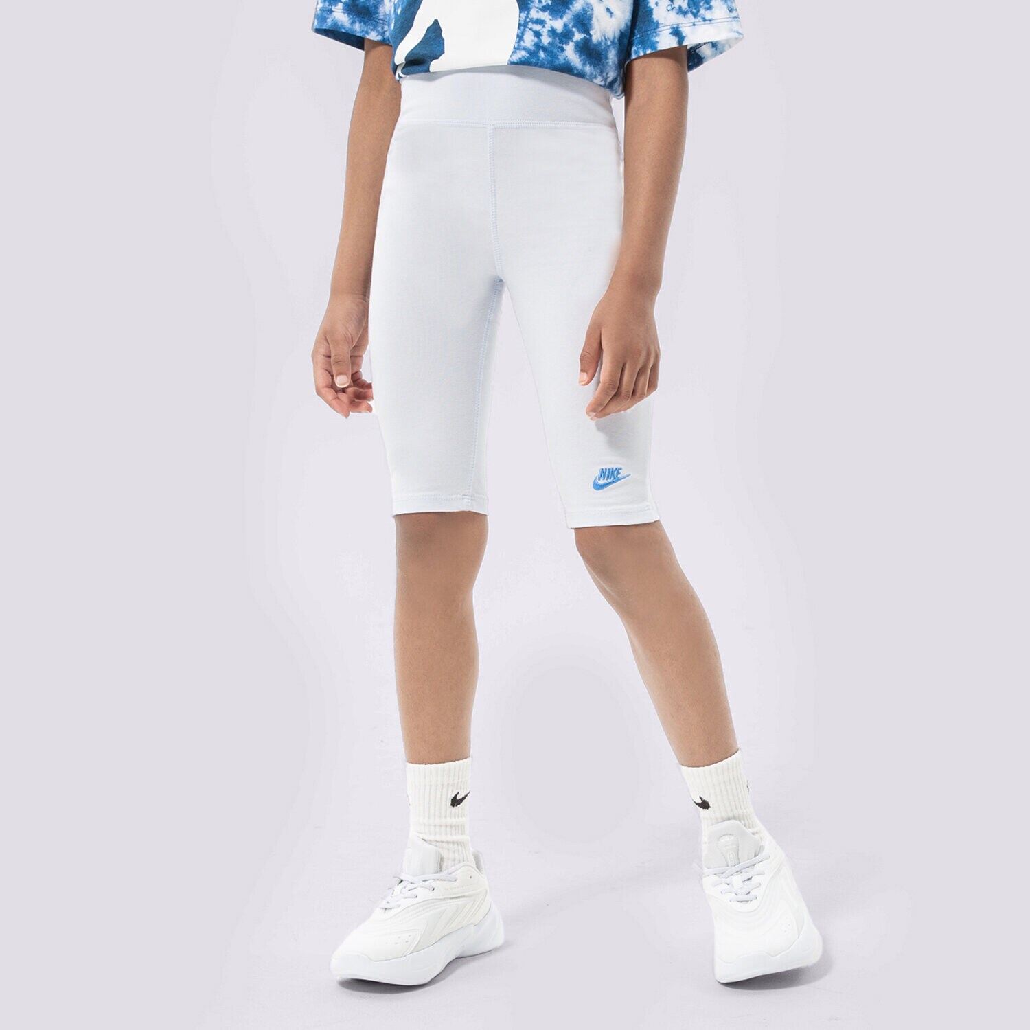 Pantaloni scurți și rochii pentru copii NIKE PANTALONI SCURȚI SPORTSWEAR GIRL DA1243-085 Albastru
