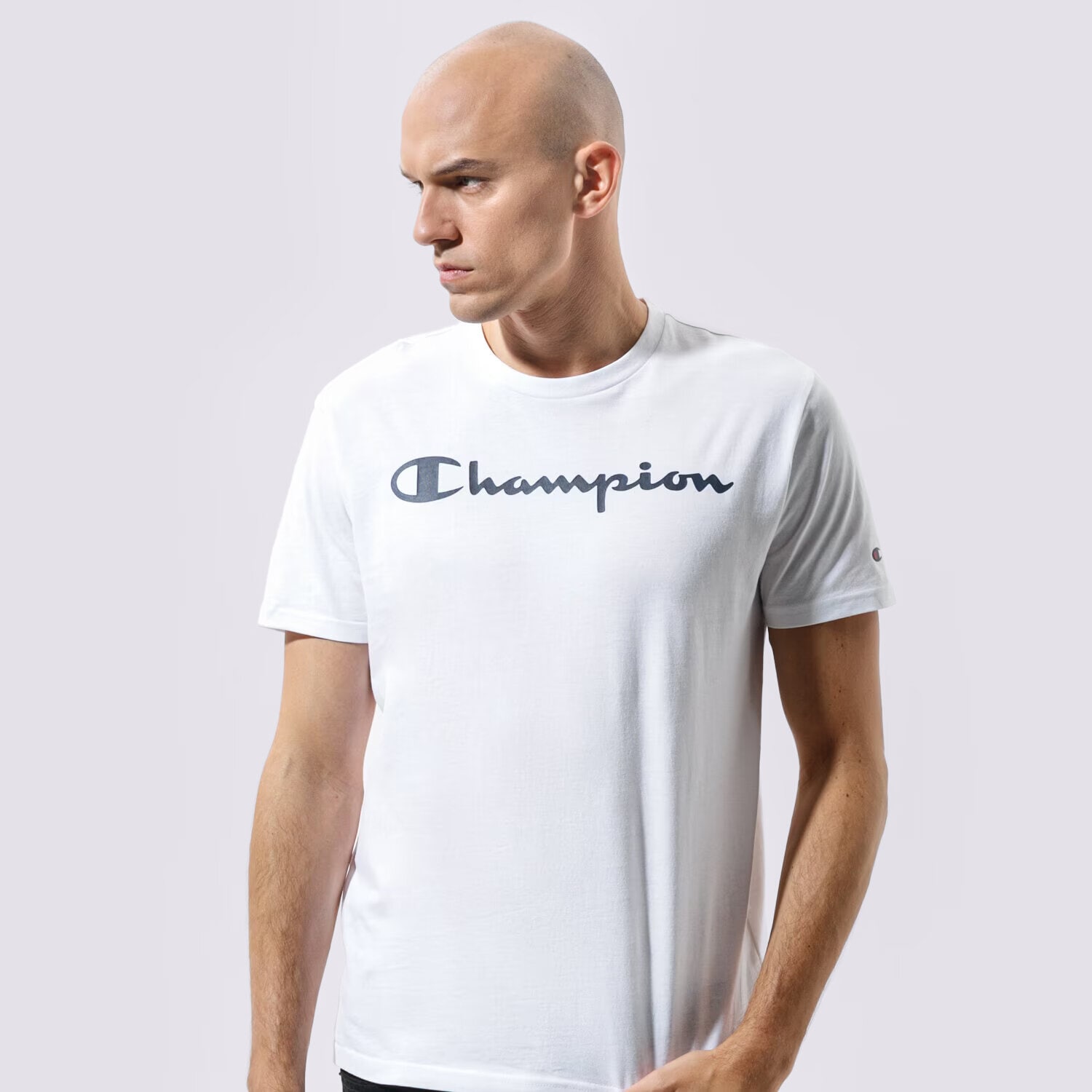 Bărbați tricou CHAMPION TRICOU CREWNECK TRICOU 216957WW001 Alb