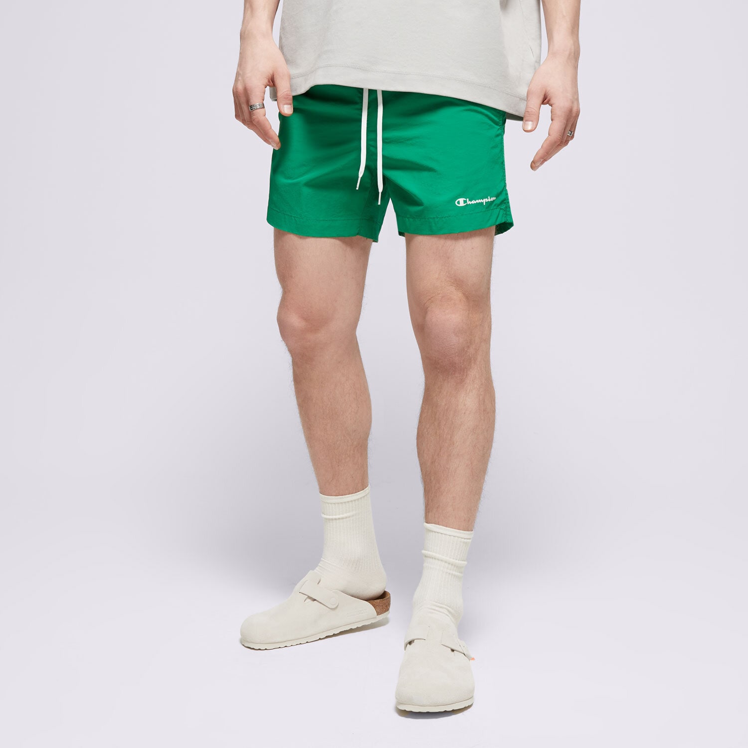 Femei pantaloni scurți CHAMPION PANTALONI SCURȚI BEACHSHORT 216069GS017 Verde