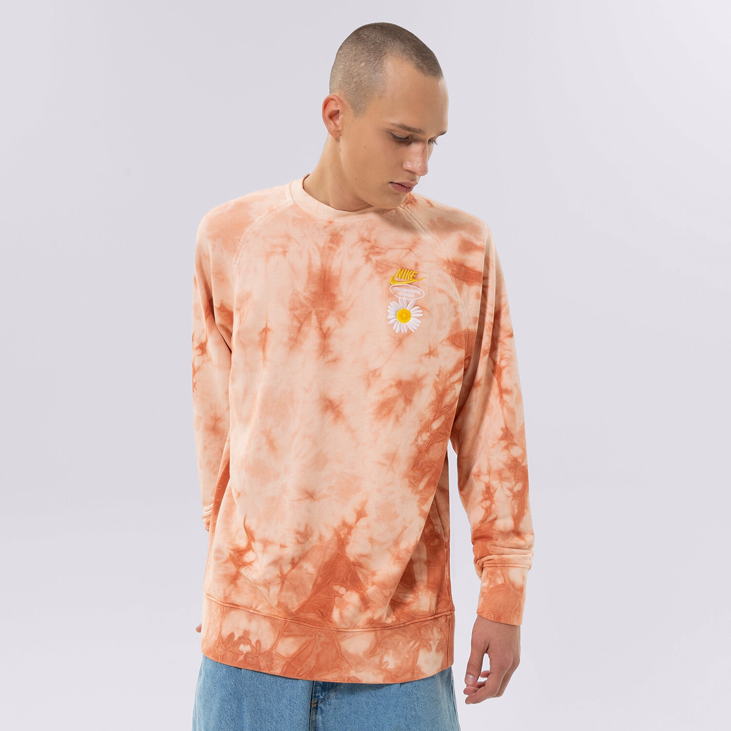 Bărbați bluză NIKE BLUZĂ CREW DM5010-657 Roșu