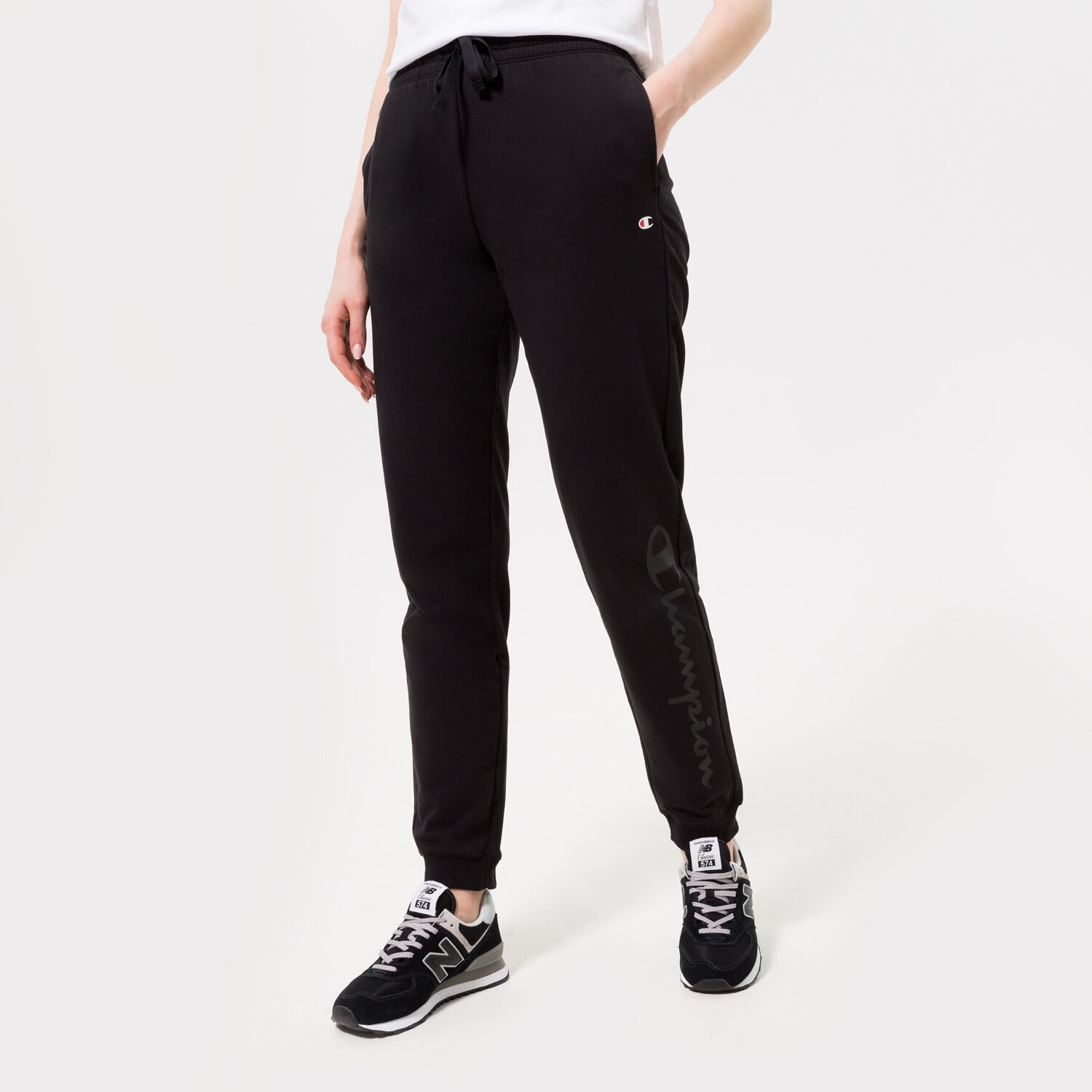 Femei pantaloni CHAMPION PANTALONI  RIB CUFF PANTS 113219KK002 Negru