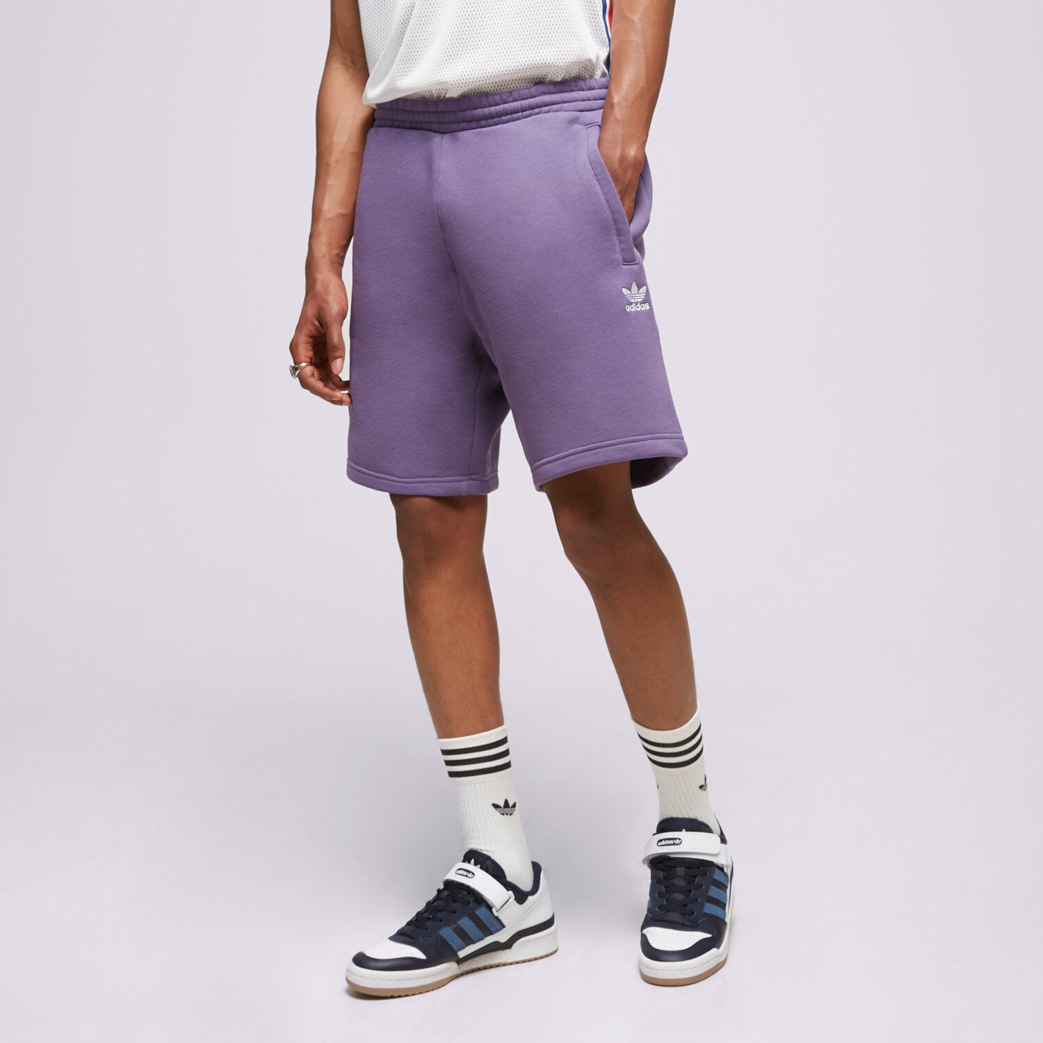 Femei pantaloni scurți ADIDAS PANTALONI SCURȚI ESSENTIAL SHORT IB2018 Albastru