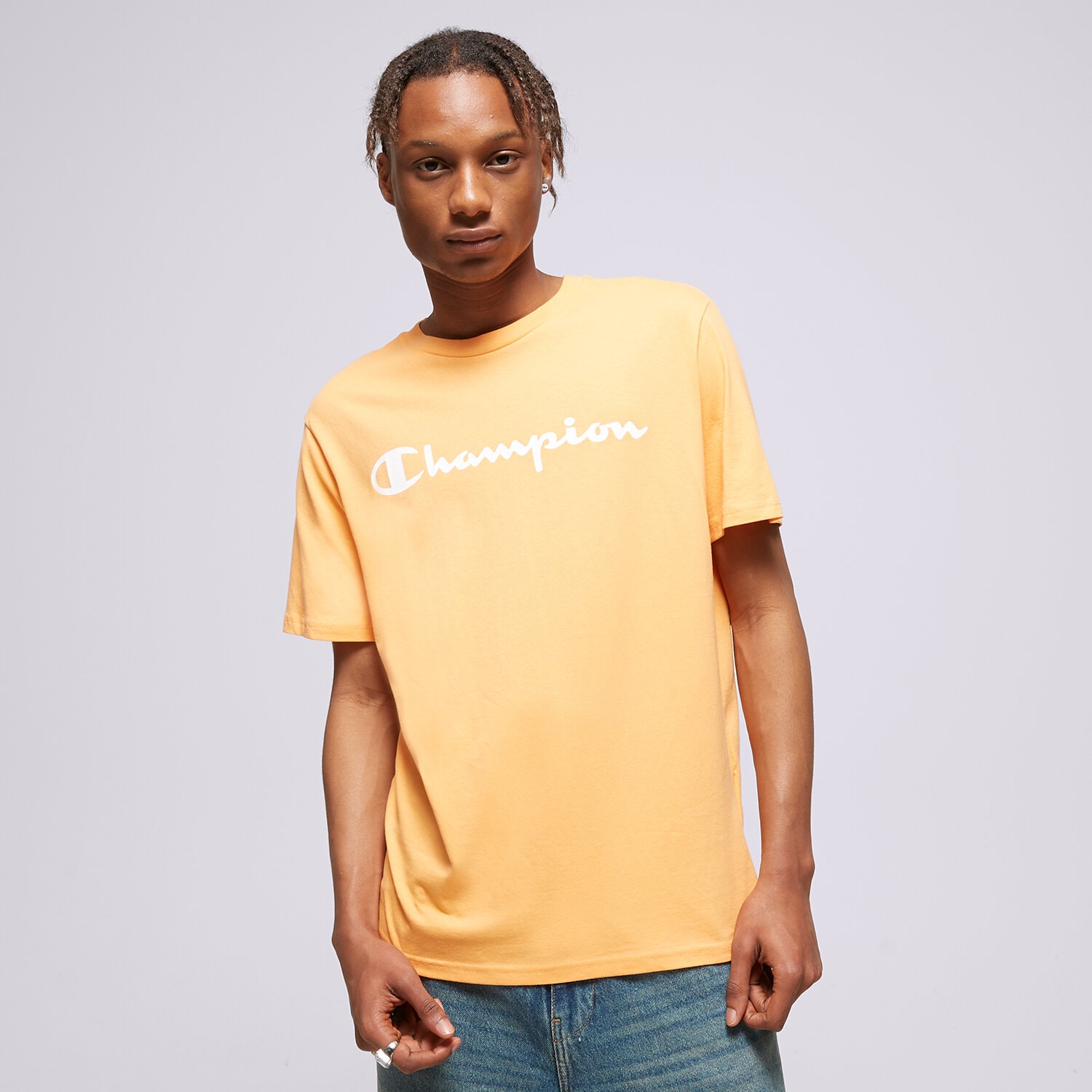 Bărbați tricou CHAMPION TRICOU CREWNECK TRICOU 216957OS041 Portocaliu
