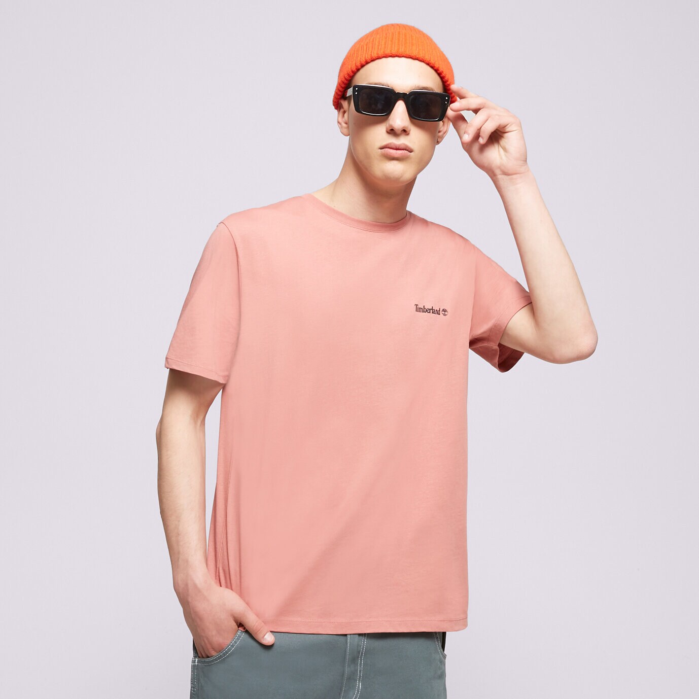 Bărbați tricou TIMBERLAND TRICOU SMALL LOGO PRINT TB0A5PGZDJ11 Bordo