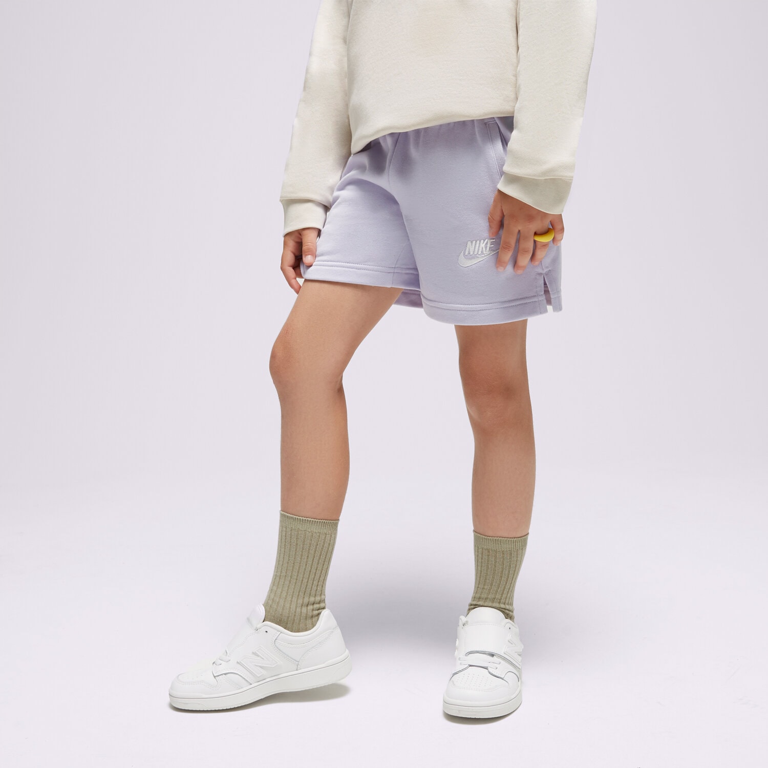 Pantaloni scurți și rochii pentru copii NIKE PANTALONI SCURȚI SPORTSWEAR CLUB DA1405-536 Albastru