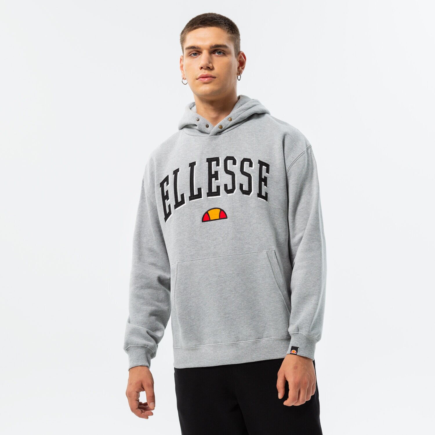 Bărbați bluză ELLESSE BLUZĂ CU GLUGĂ DUKE OH HOODY GREY MRL SHP16227112 Gri