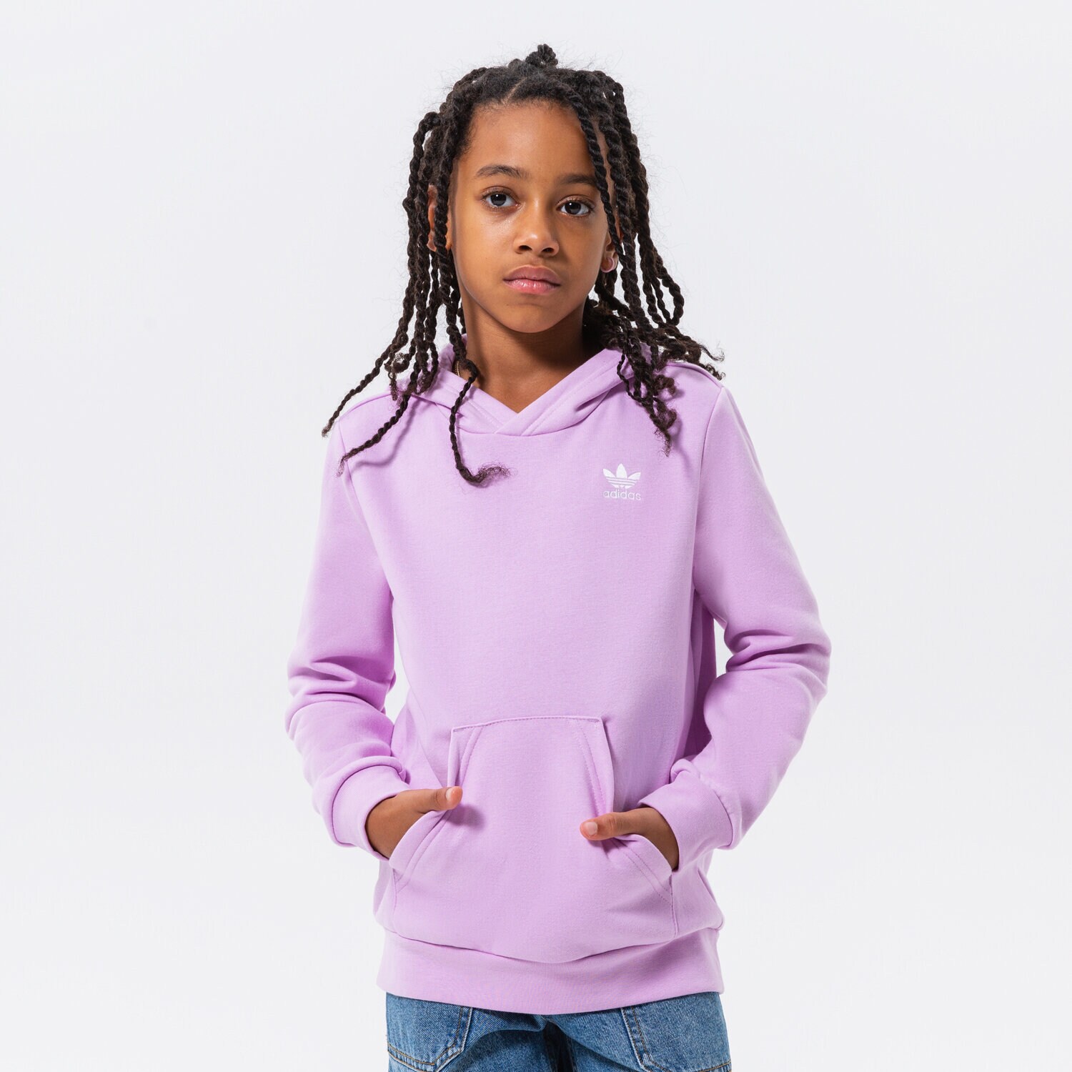 Copii bluză ADIDAS BLUZĂ CU GLUGĂ HOODIE GIRL HK2838 Roz