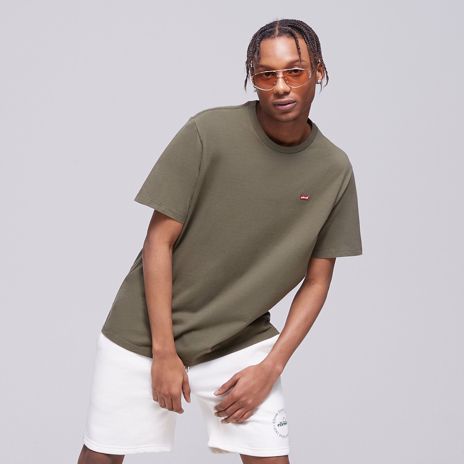 Bărbați tricou LEVI'S TRICOU SS ORIGINAL HM TEE 56605-0021 Kaki