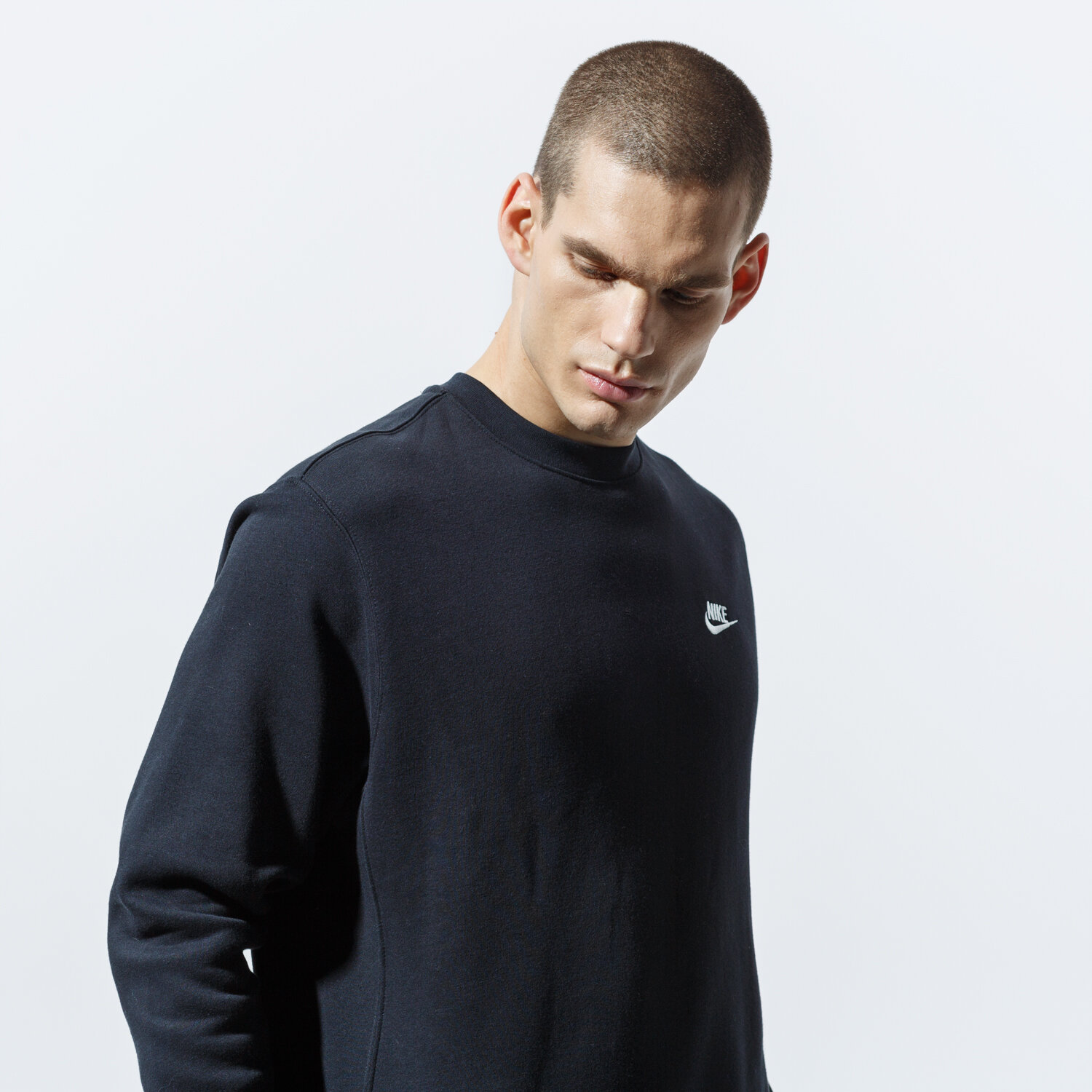 Bărbați bluză NIKE BLUZĂ SPORTSWEAR CLUB FLEECE BV2662-010 Negru