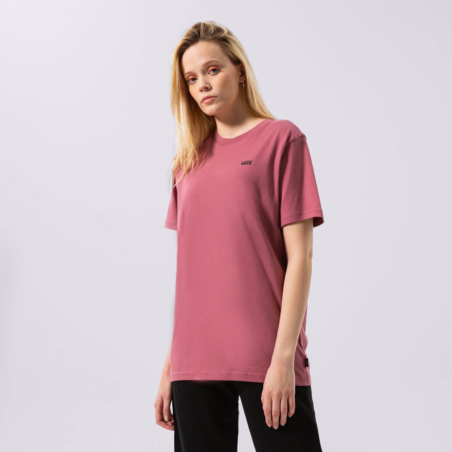 Femei tricou VANS TRICOU LEFT CHEST LOGO TEE EM VN0A7RSRYRT1 Bordo