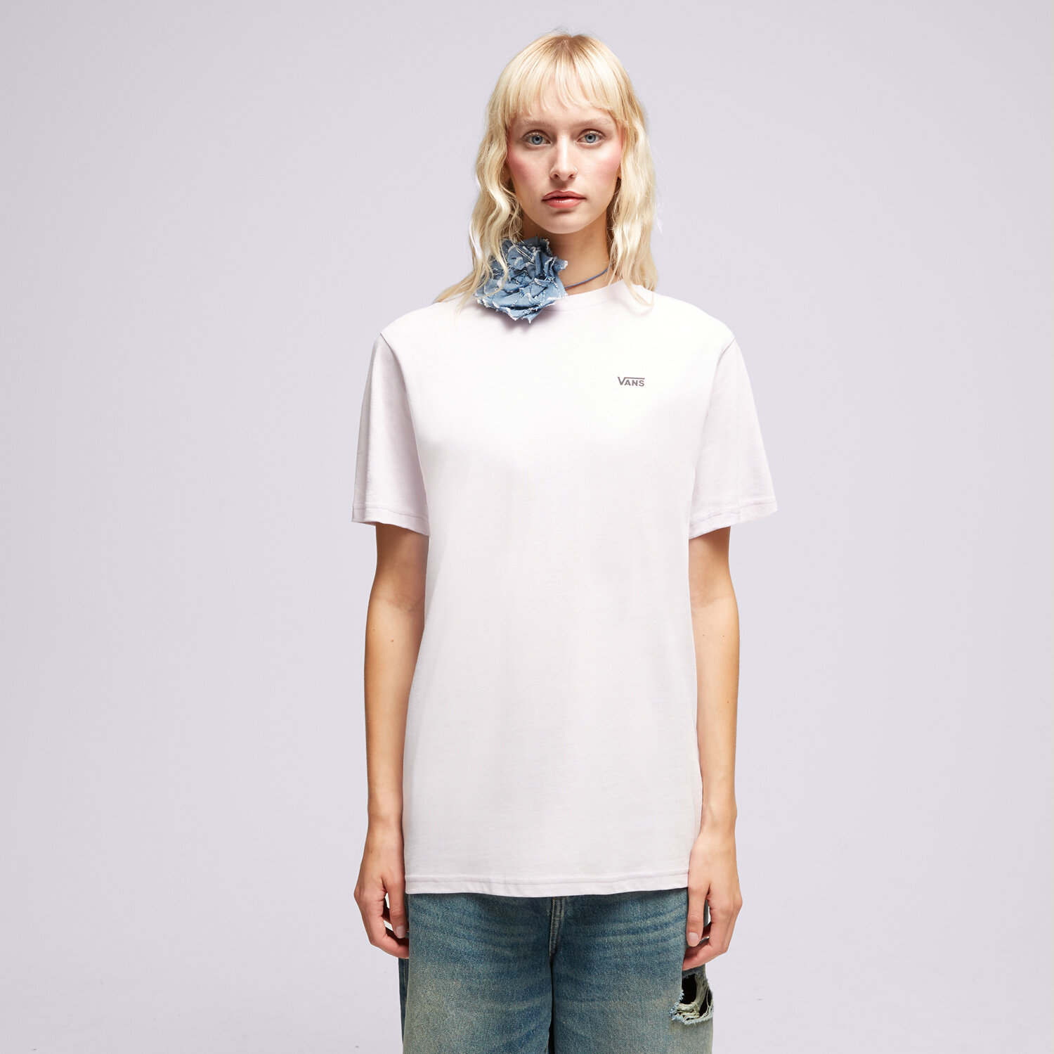 Femei tricou VANS TRICOU LEFT CHEST LOGO TEE EM VN0A7RSRYEU1 Violet