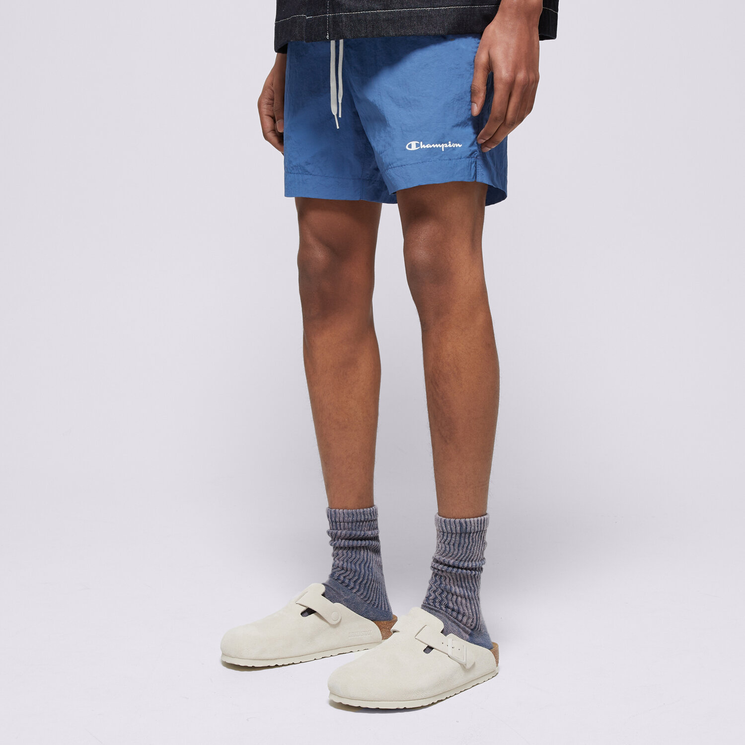 Femei pantaloni scurți CHAMPION PANTALONI SCURȚI BEACHSHORT 216069BS007 Albastru