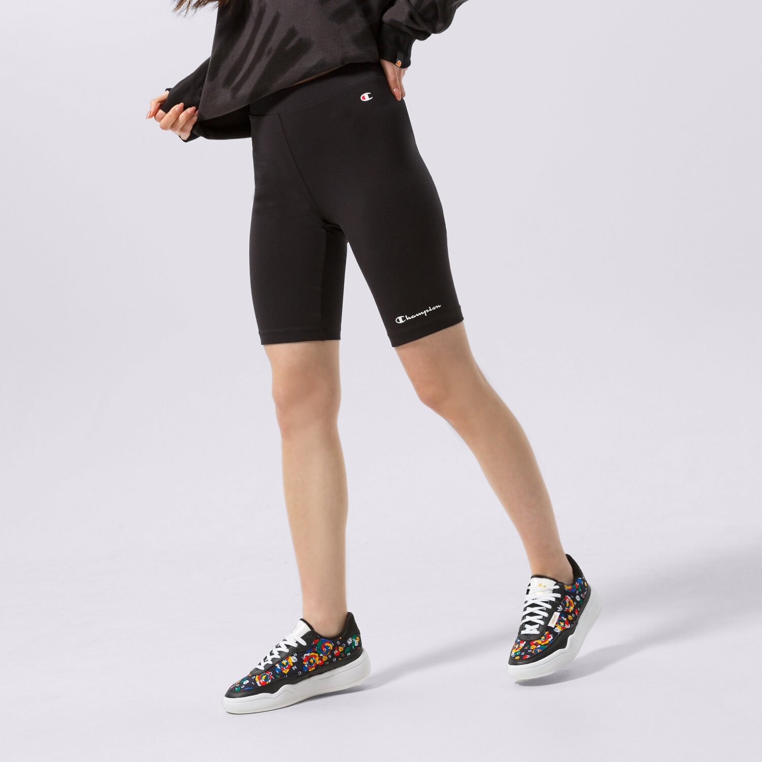 Femei pantaloni scurți CHAMPION PANTALONI SCURȚI BIKE TRUNK 114905KK001 Negru