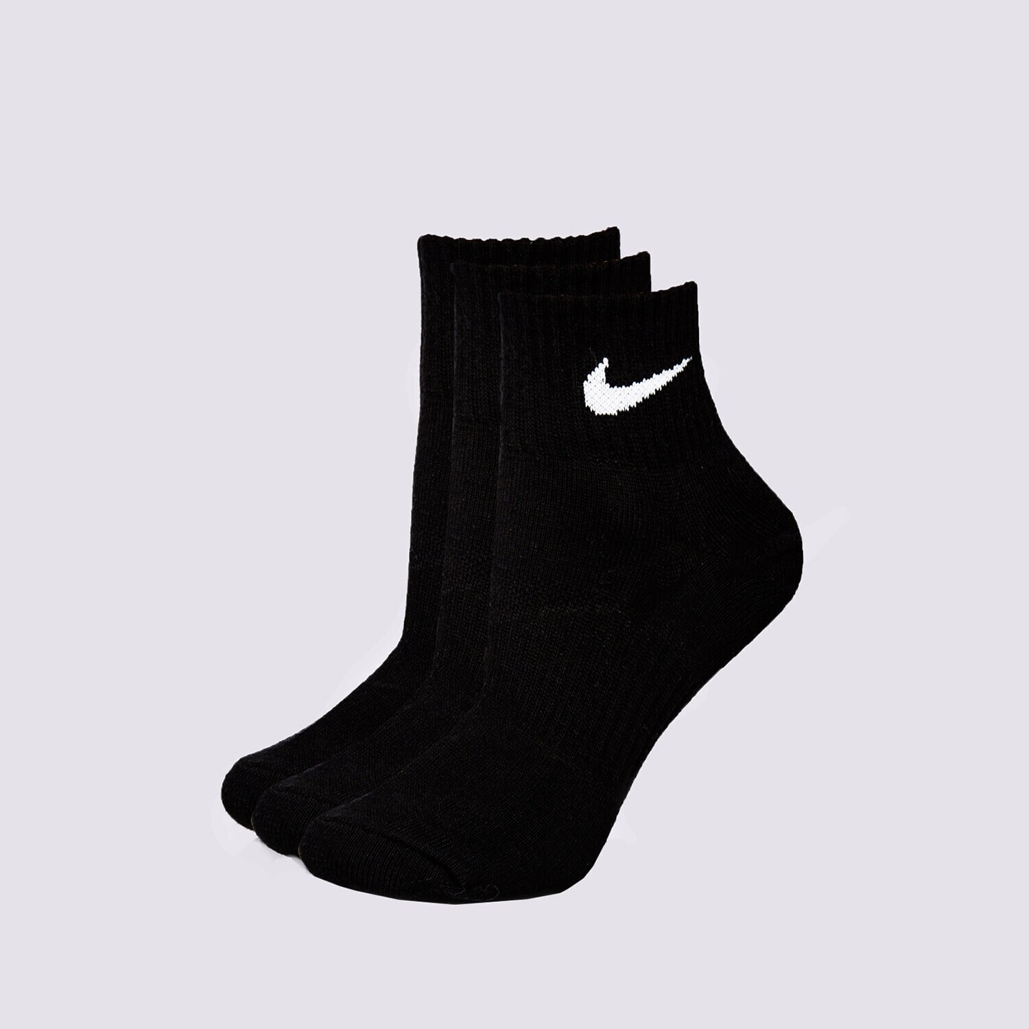 Femei șosete NIKE ȘOSETE 3PPK QUARTER BLACK SX47060-010 Negru