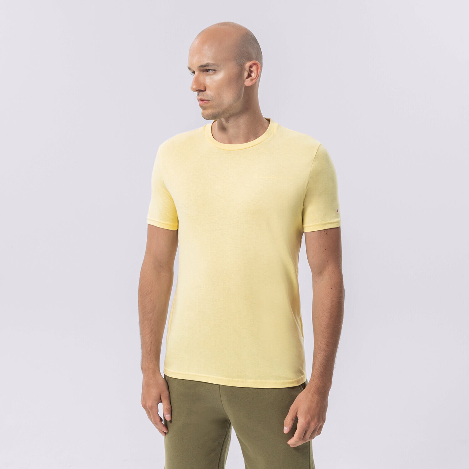 Bărbați tricou CHAMPION TRICOU CREWNECK TRICOU 218281YS105 Galben