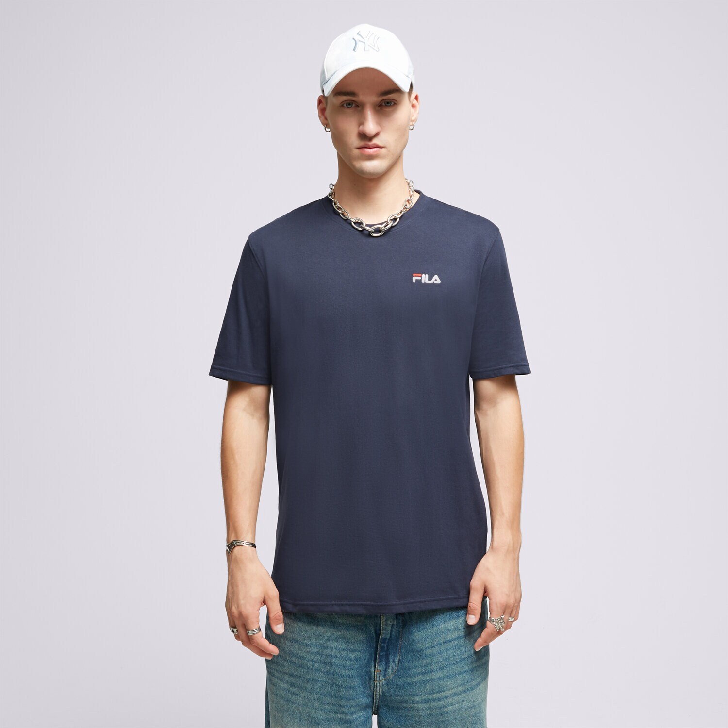 Bărbați tricou FILA TRICOU DRINGO SS23SPM229.410 Bleumarin