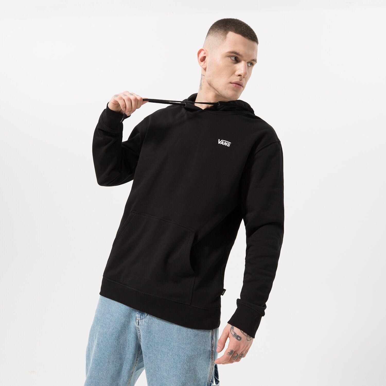 Bărbați bluză VANS BLUZĂ CU GLUGĂ CORE BASIC PO FLEECE BLACK