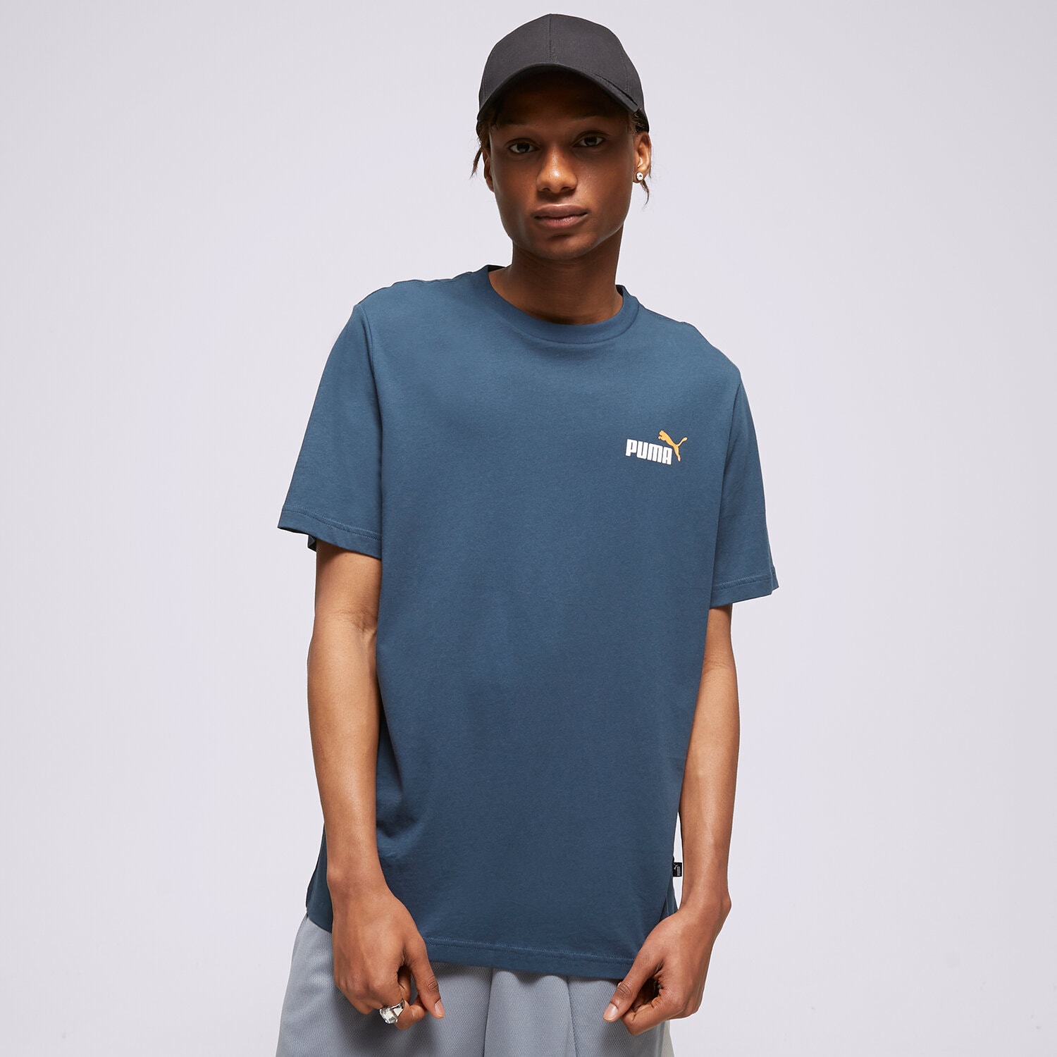 Bărbați tricou PUMA TRICOU ESS+ 2 COL SMALL LOGO 67447015 Bleumarin