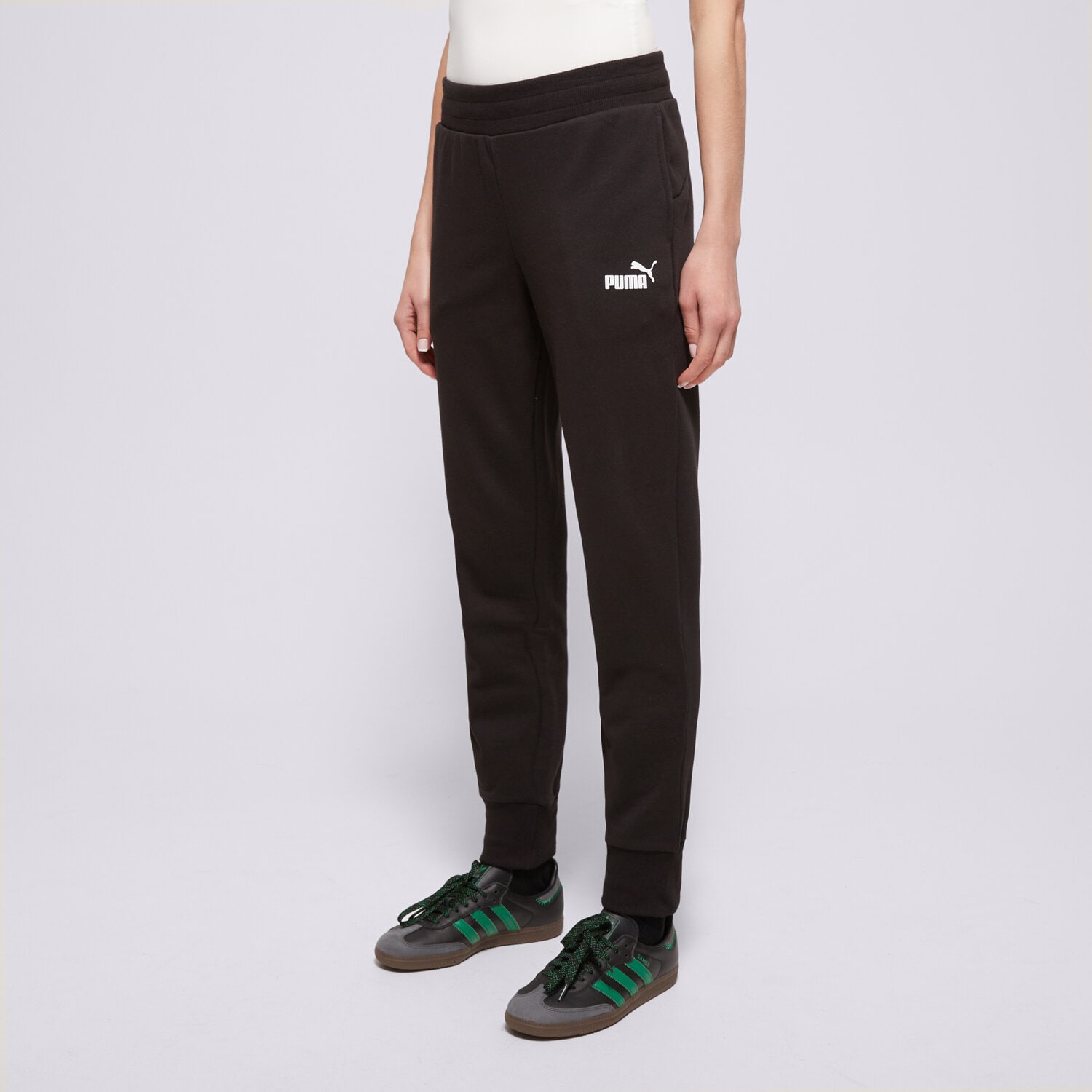 Femei pantaloni PUMA PANTALONI  ESS SWEATPANTS TR CL 586842 01 Negru