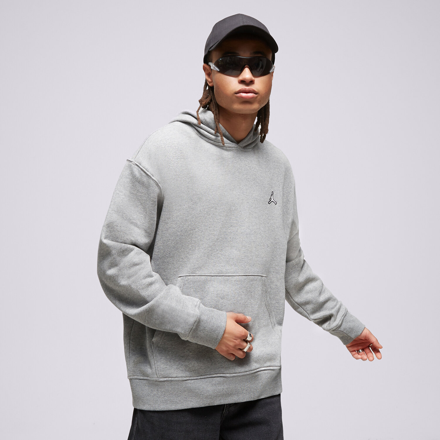 Bărbați bluză JORDAN BLUZĂ CU GLUGĂ M J ESS FLC PO DQ7466-091 Gri