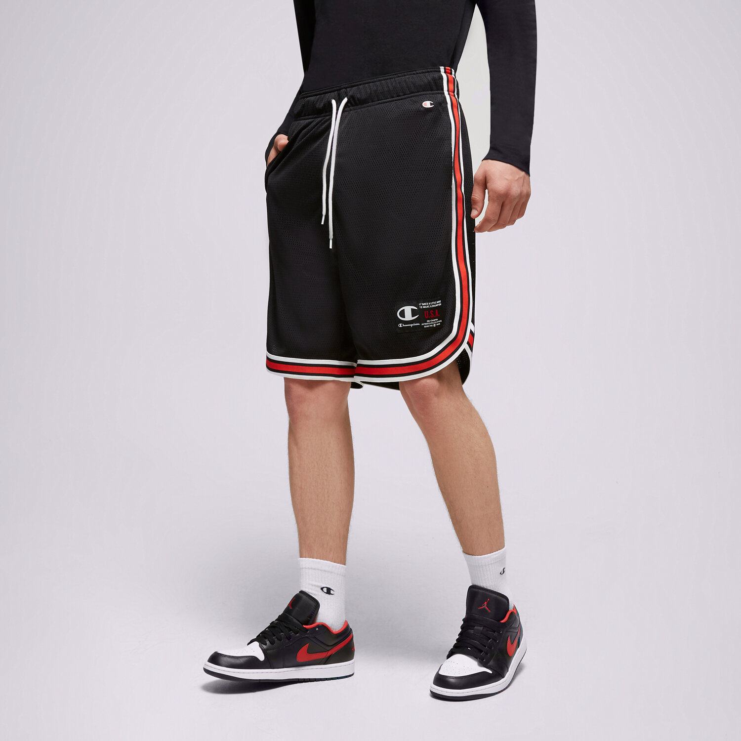 Femei pantaloni scurți CHAMPION PANTALONI SCURȚI BERMUDA 218770KK001 Negru