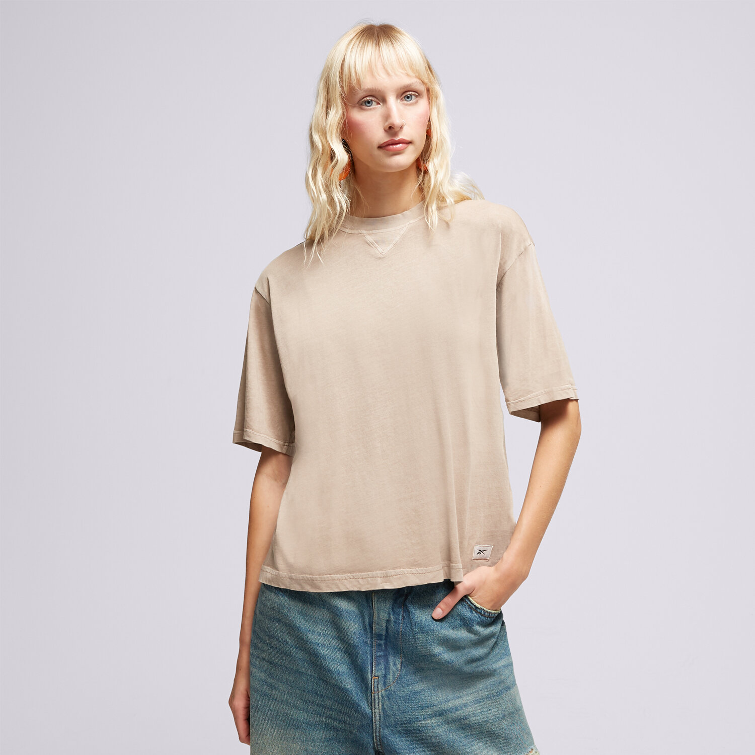 Femei tricou REEBOK TRICOU CL RBK ND BOXY TEE HS0378 Roz