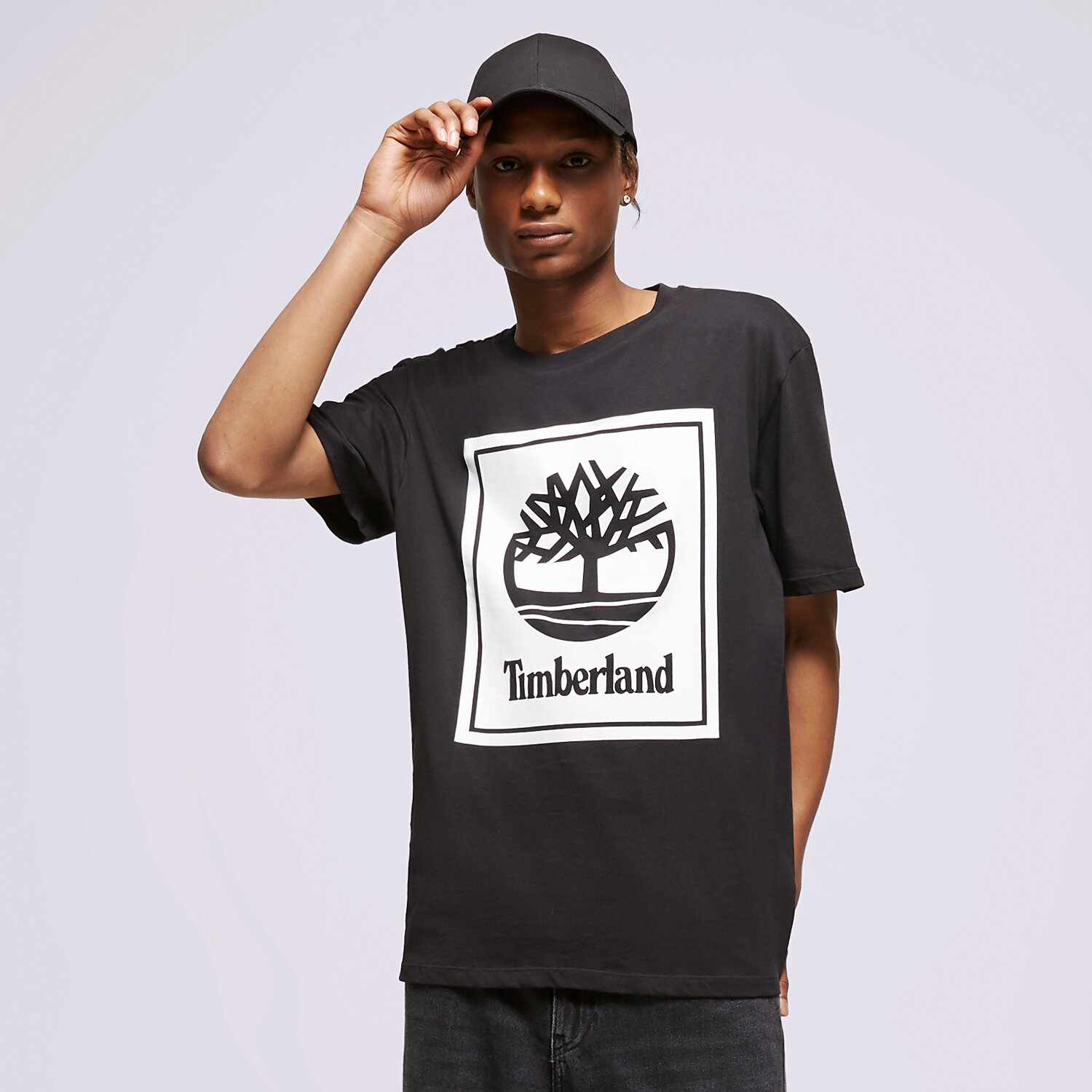 Bărbați tricou TIMBERLAND TRICOU SS FRONT STACK TB0A6CBTN921 Negru