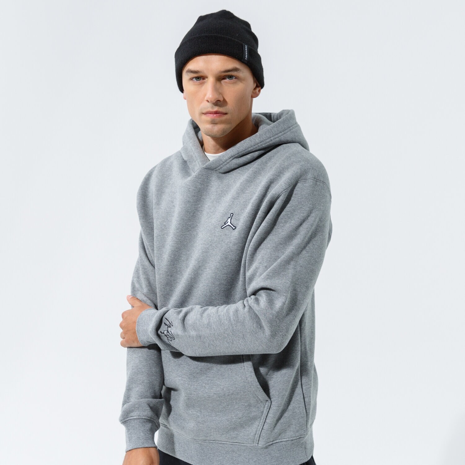 Bărbați bluză JORDAN ESSENTIAL OVERHEAD HOODIE DA9818-091 Gri