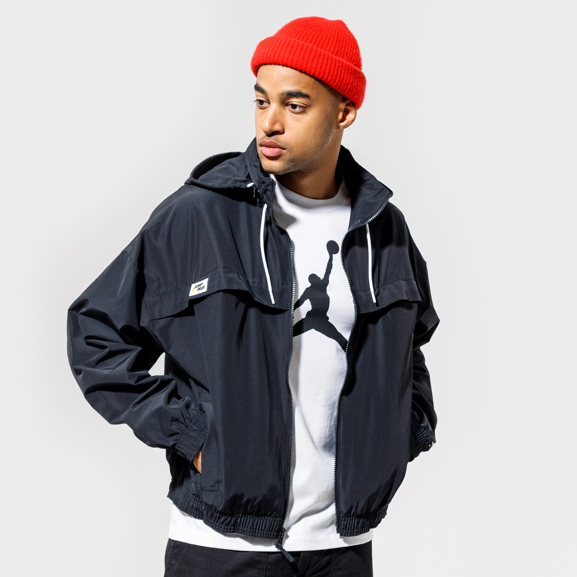 Bărbați jachetă JORDAN JACHETĂ M J JMPMN WINDBREAKER DA7172-010 Negru