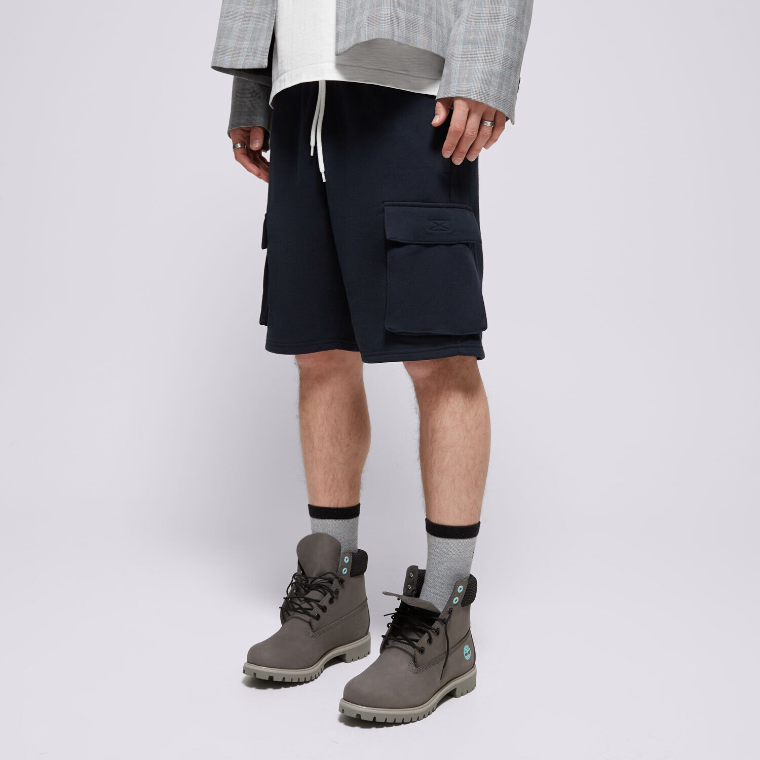 Femei pantaloni scurți CHAMPION PANTALONI SCURȚI CARGO BERMUDA 217432BS501 Bleumarin