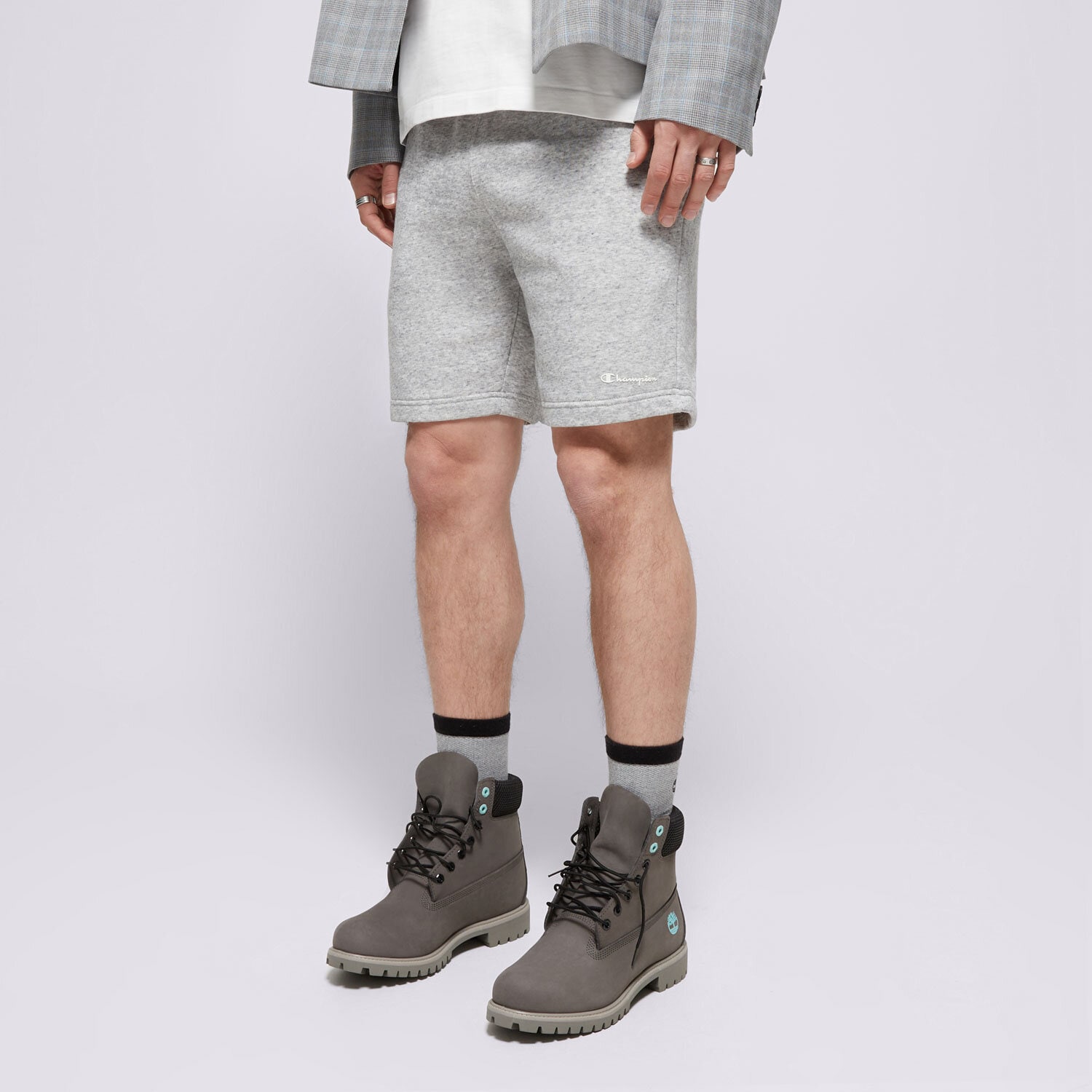 Femei pantaloni scurți CHAMPION PANTALONI SCURȚI BERMUDA 217430EM021 Gri