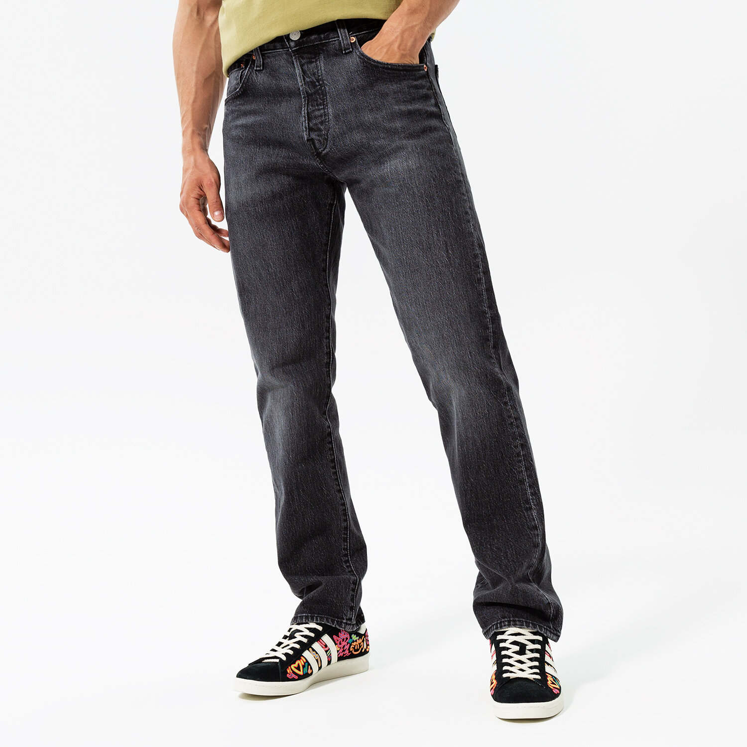Bărbați pantaloni LEVI'S PANTALONI  501 '93 STRAIGHT 79830-0057 Negru